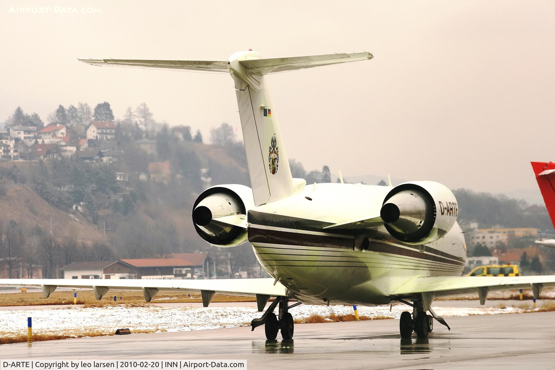 D-ARTE, 1989 Canadair Challenger 601-3A (CL-600-2B16) C/N 5060, Innsbruck 20.2.2010