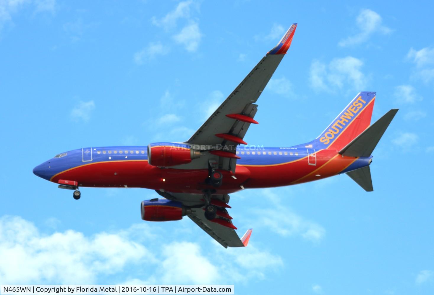 N465WN, 2004 Boeing 737-7H4 C/N 33829, Southwest