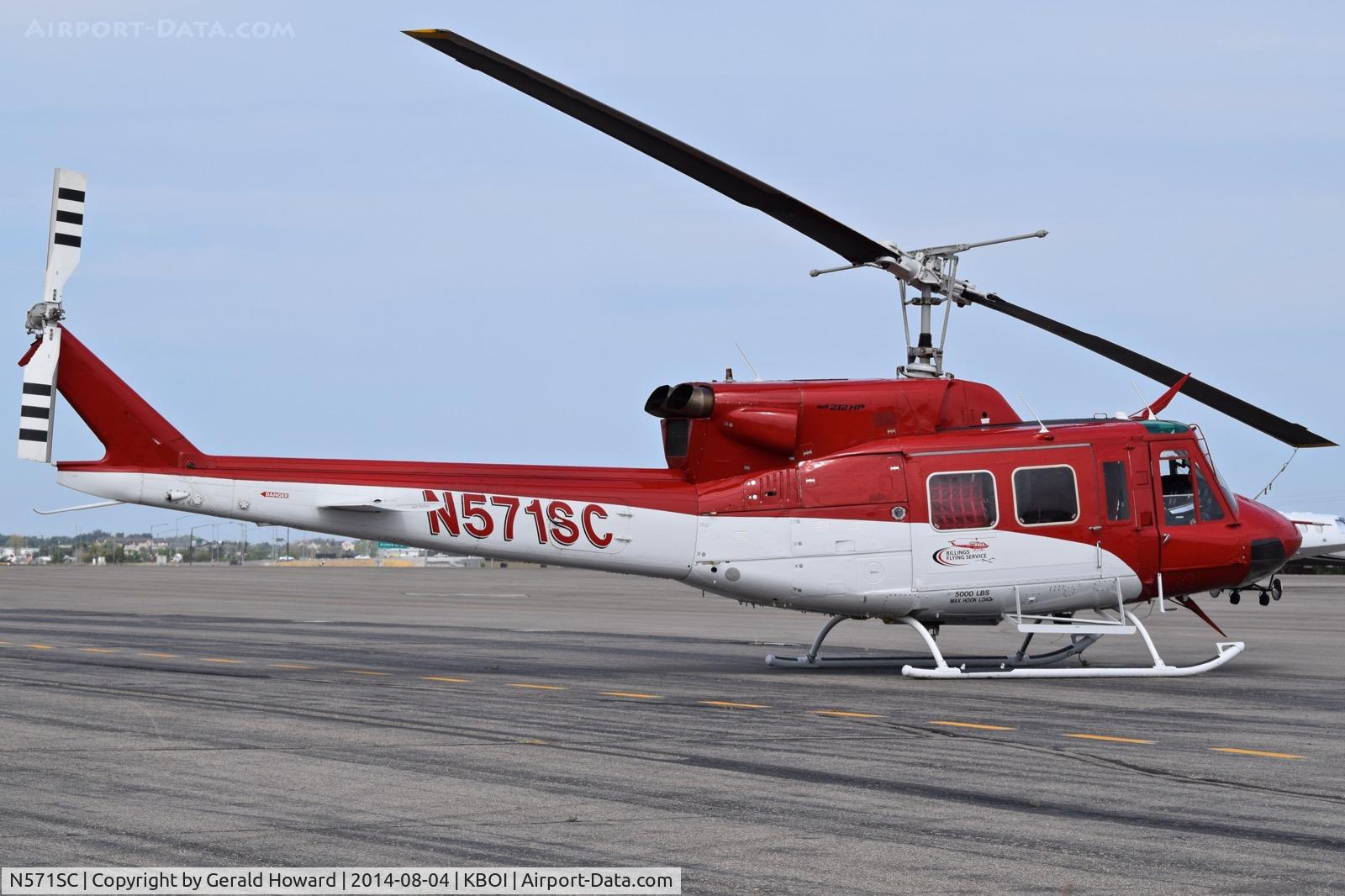 N571SC, 1979 Bell 212 C/N 30920, Parked on north GA ramp.