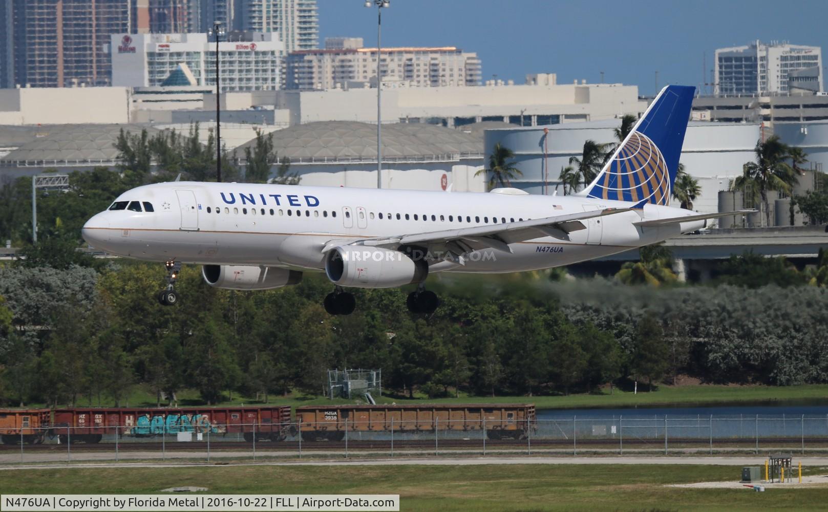 N476UA, 2001 Airbus A320-232 C/N 1508, United