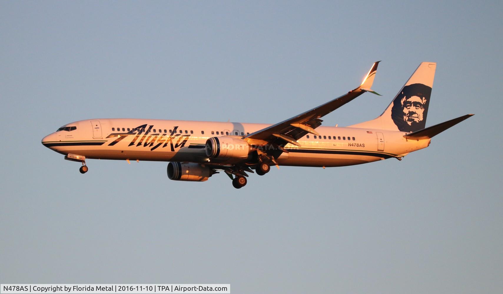 N478AS, 2015 Boeing 737-990/ER C/N 44105, Alaska