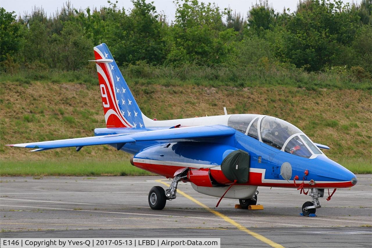 E146, Dassault-Dornier Alpha Jet E C/N E146, Dassault-Dornier Alpha Jet E (F-UHRR), Athos 09 of Patrouille de France 2017, Flight line, Bordeaux-Mérignac Air Base 106 (LFBD-BOD) Open day 2017