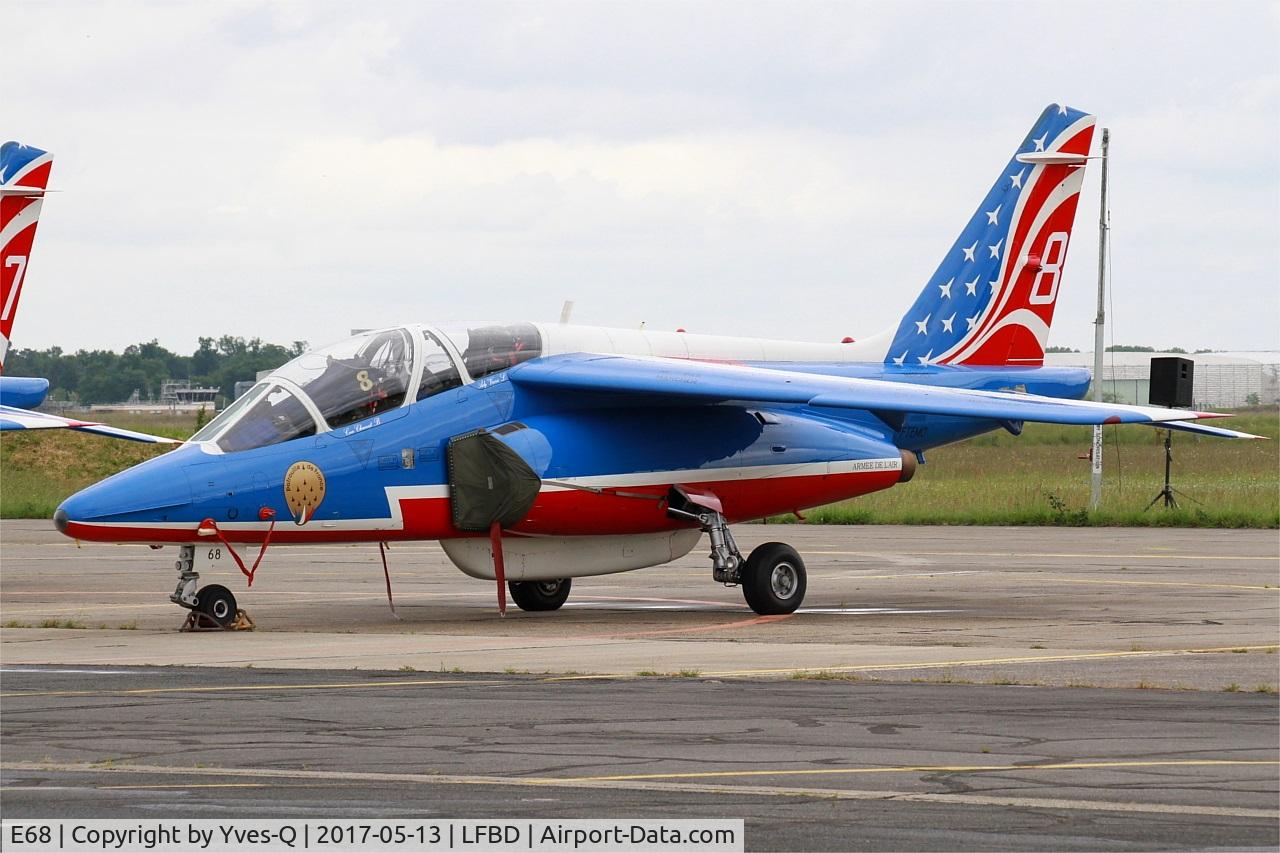 E68, Dassault-Dornier Alpha jet E C/N E68, Dassault-Dornier Alpha Jet E (F-TEMO), Athos 08 of Patrouille de France 2017, Bordeaux-Mérignac Air Base 106 (LFBD-BOD) Open day 2017