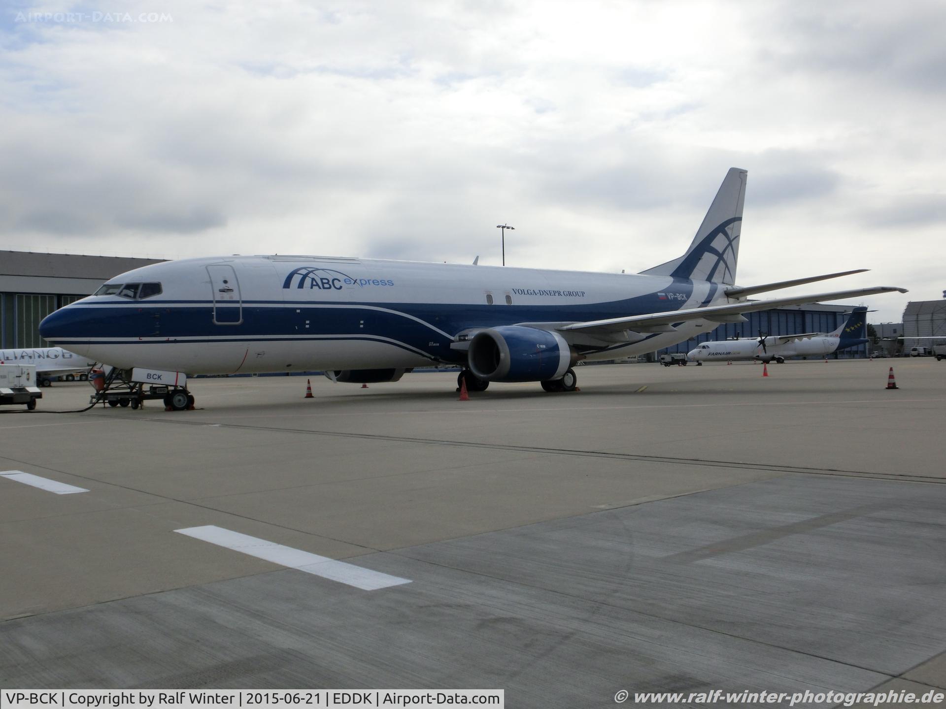 VP-BCK, 1997 Boeing 737-4Q6 C/N 28758, Boeing 737-4Q6SF - V8 VAS Atran - 28758 - VP-BCK - 21.06.2015 - CGN