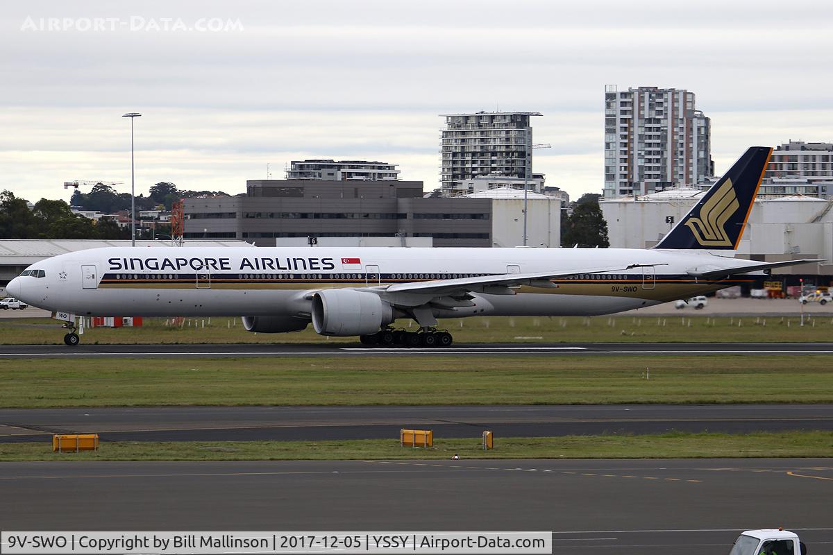 9V-SWO, 2008 Boeing 777-312/ER C/N 34580, BACK TO SIN