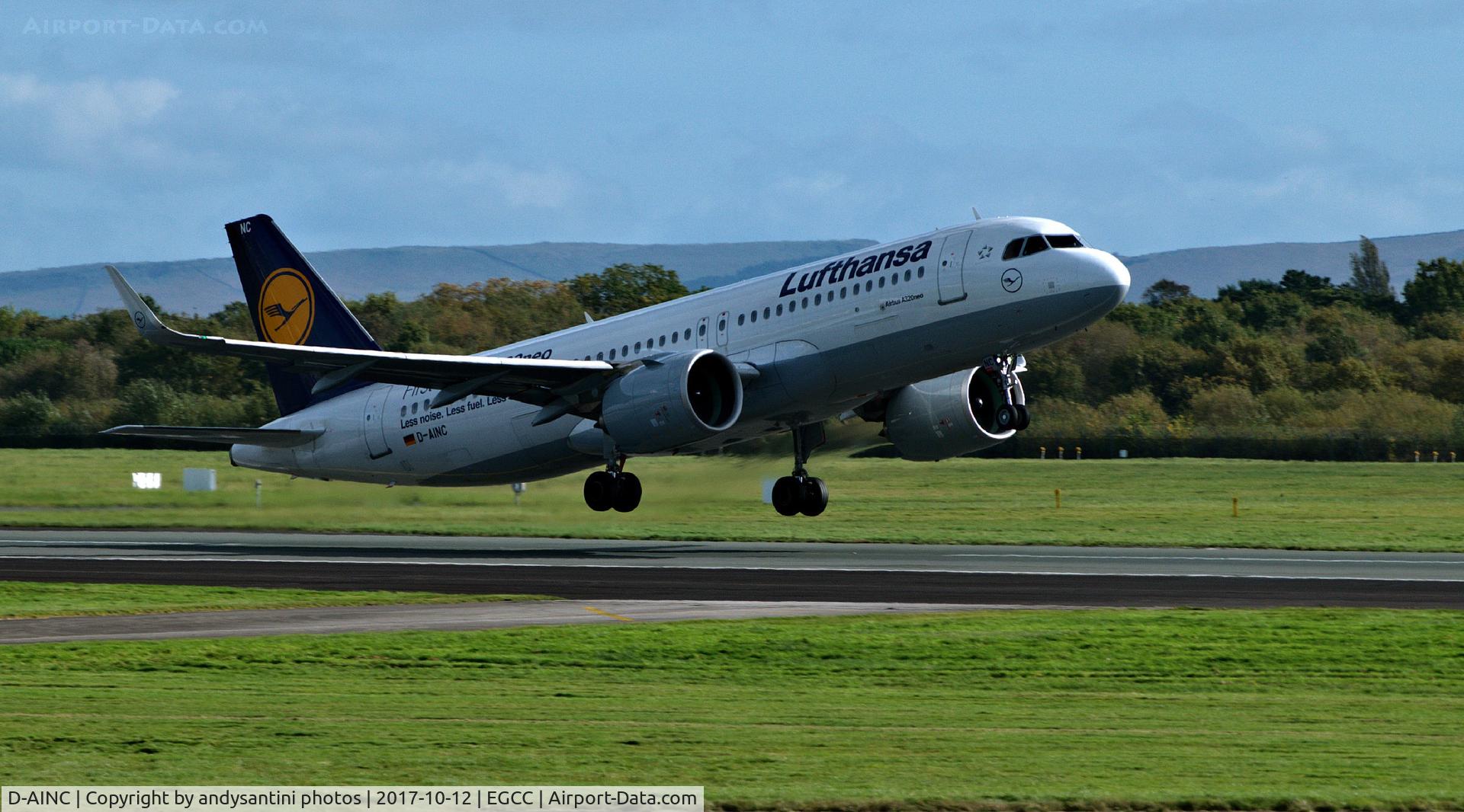 D-AINC, 2016 Airbus A320-271NEO C/N 6920, just taken off
