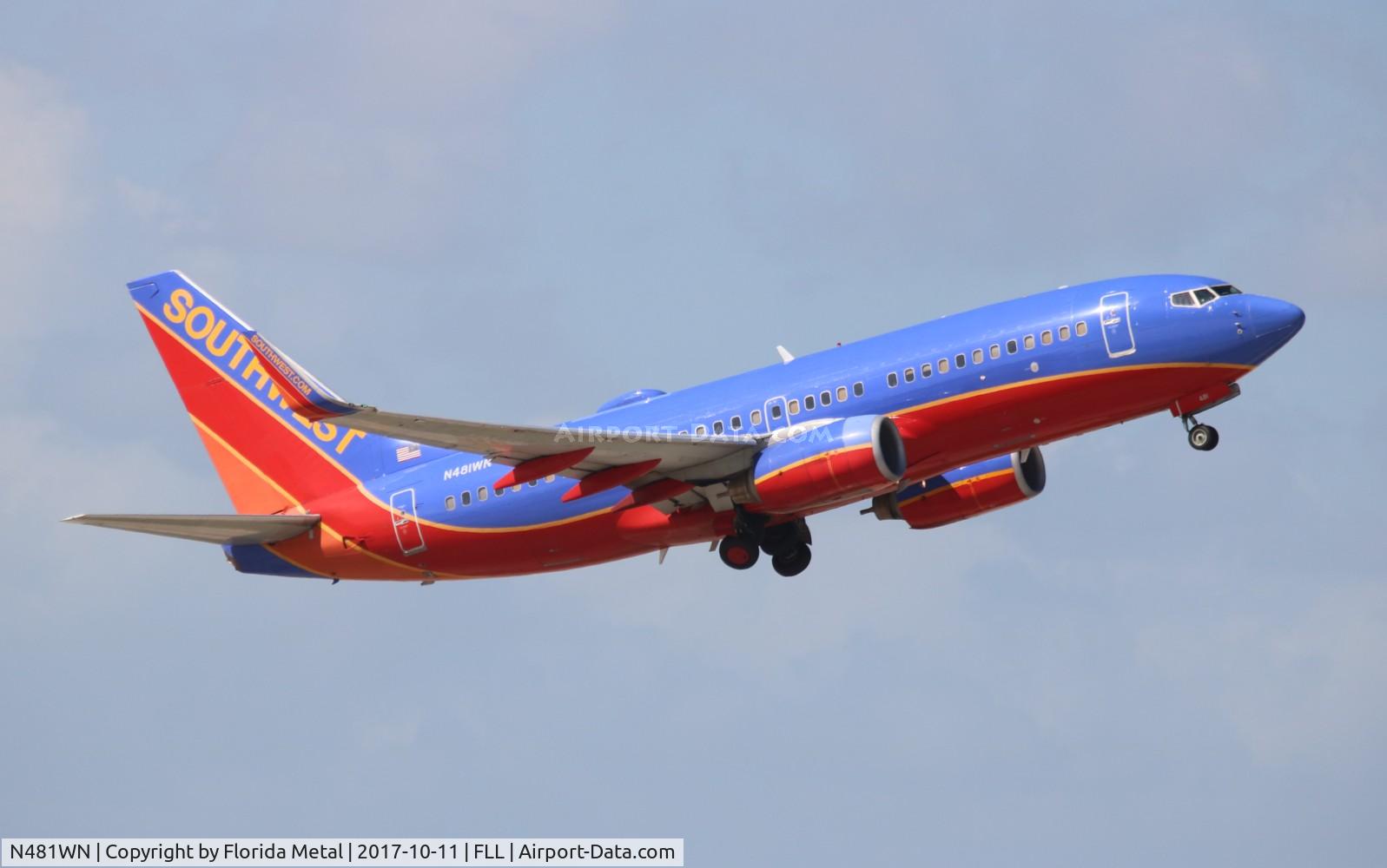 N481WN, 2004 Boeing 737-7H4 C/N 29853, Southwest