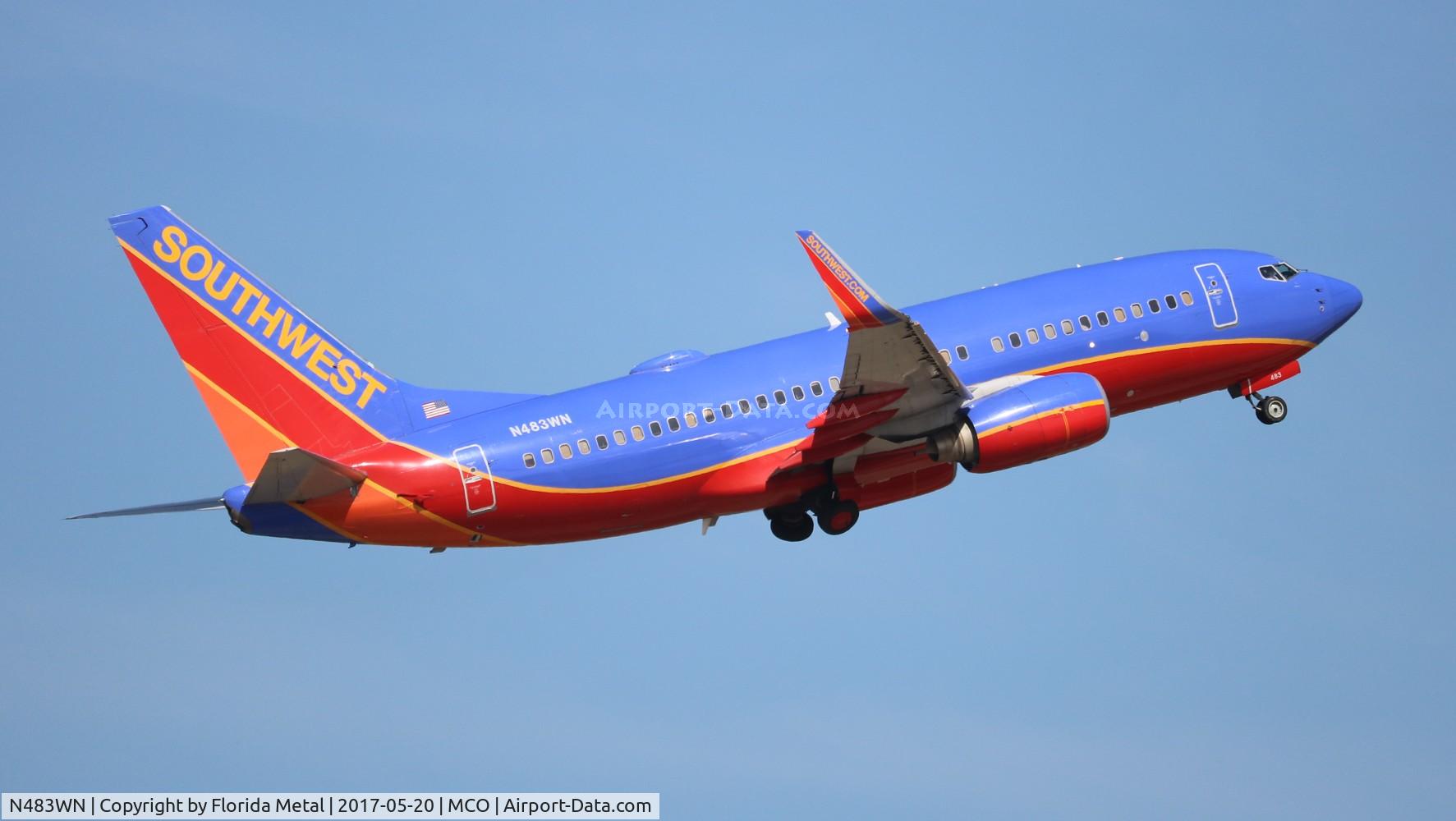 N483WN, 2004 Boeing 737-7H4 C/N 32472, Southwest