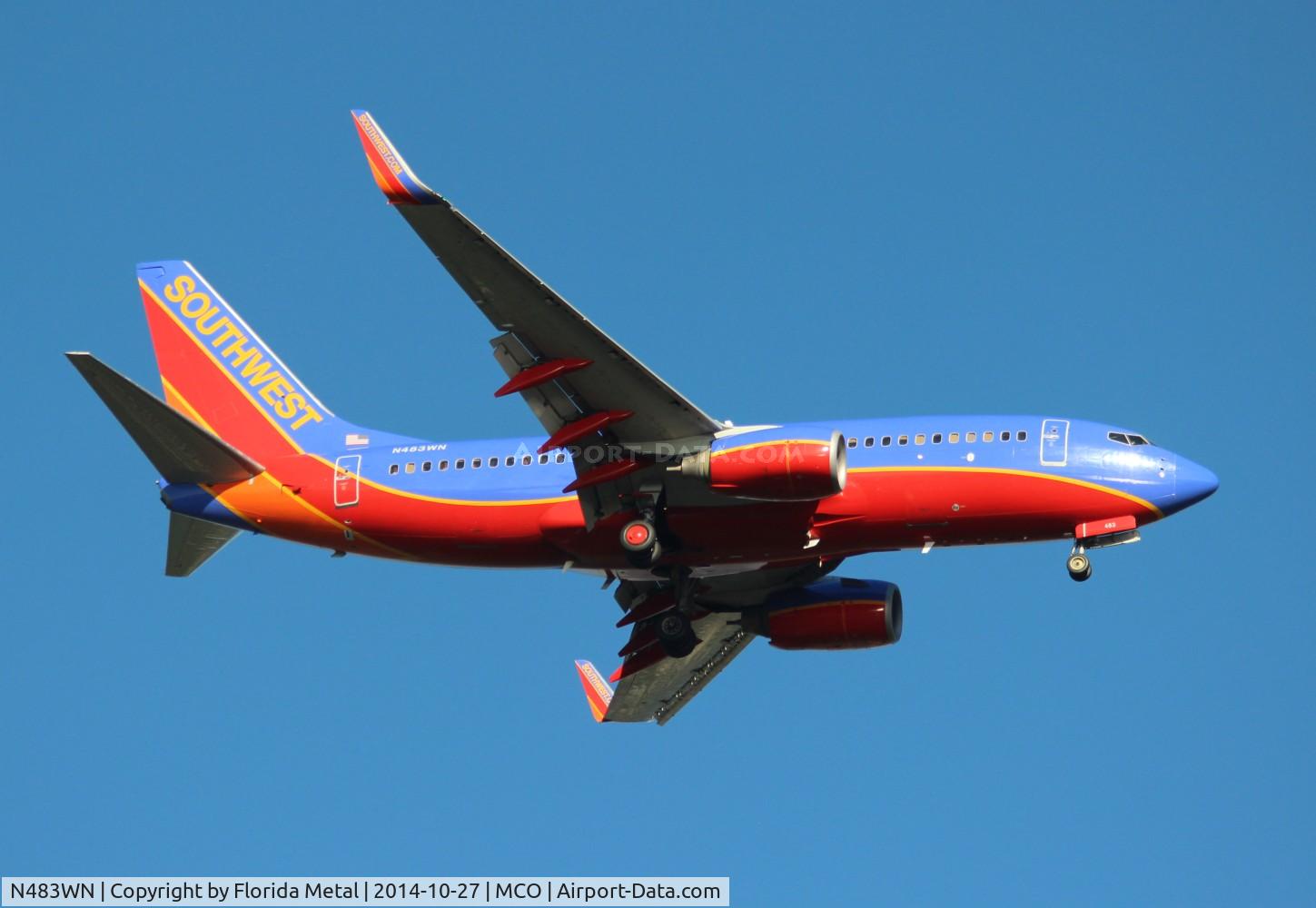 N483WN, 2004 Boeing 737-7H4 C/N 32472, Southwest
