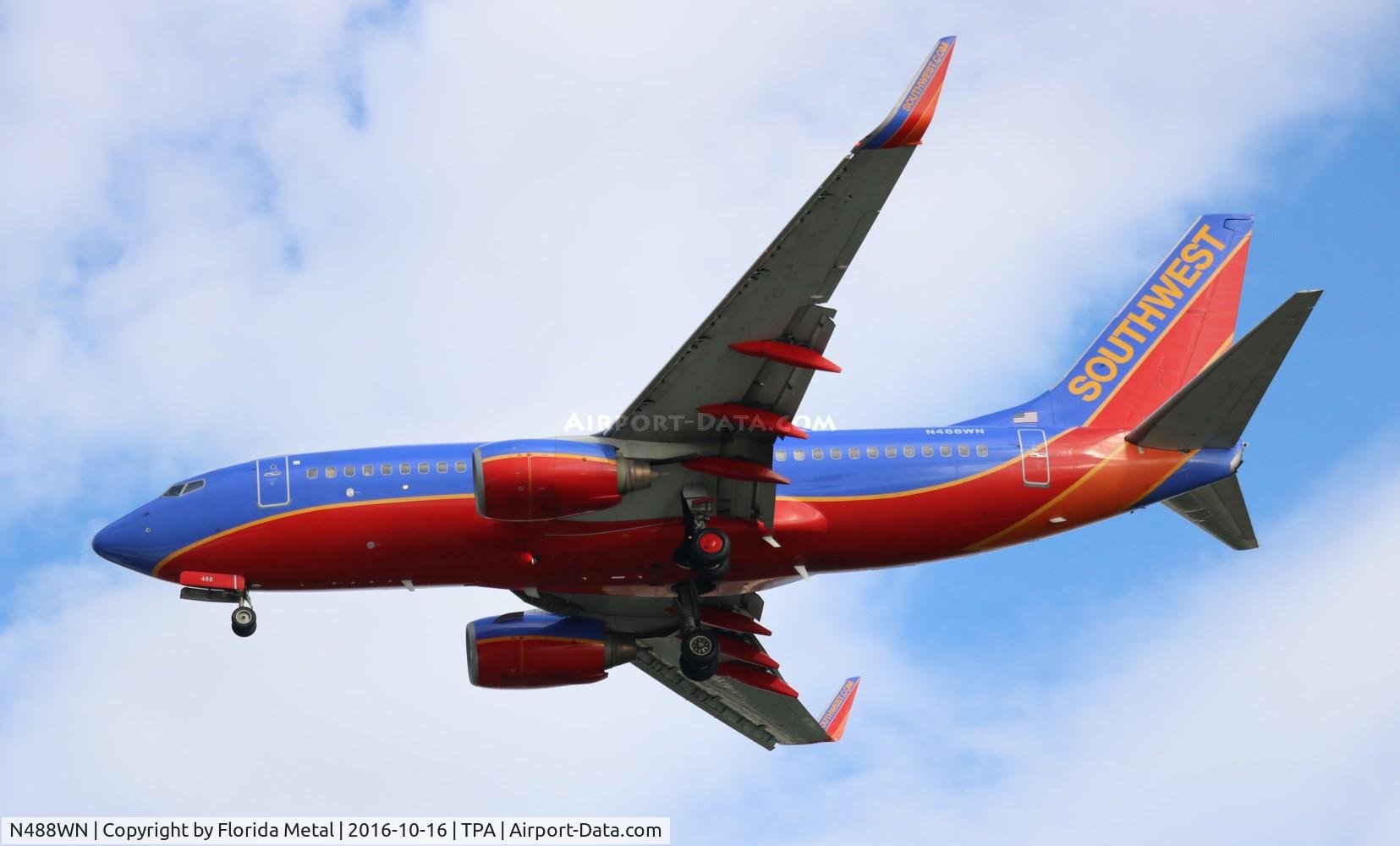 N488WN, 2004 Boeing 737-7H4 C/N 33853, Southwest