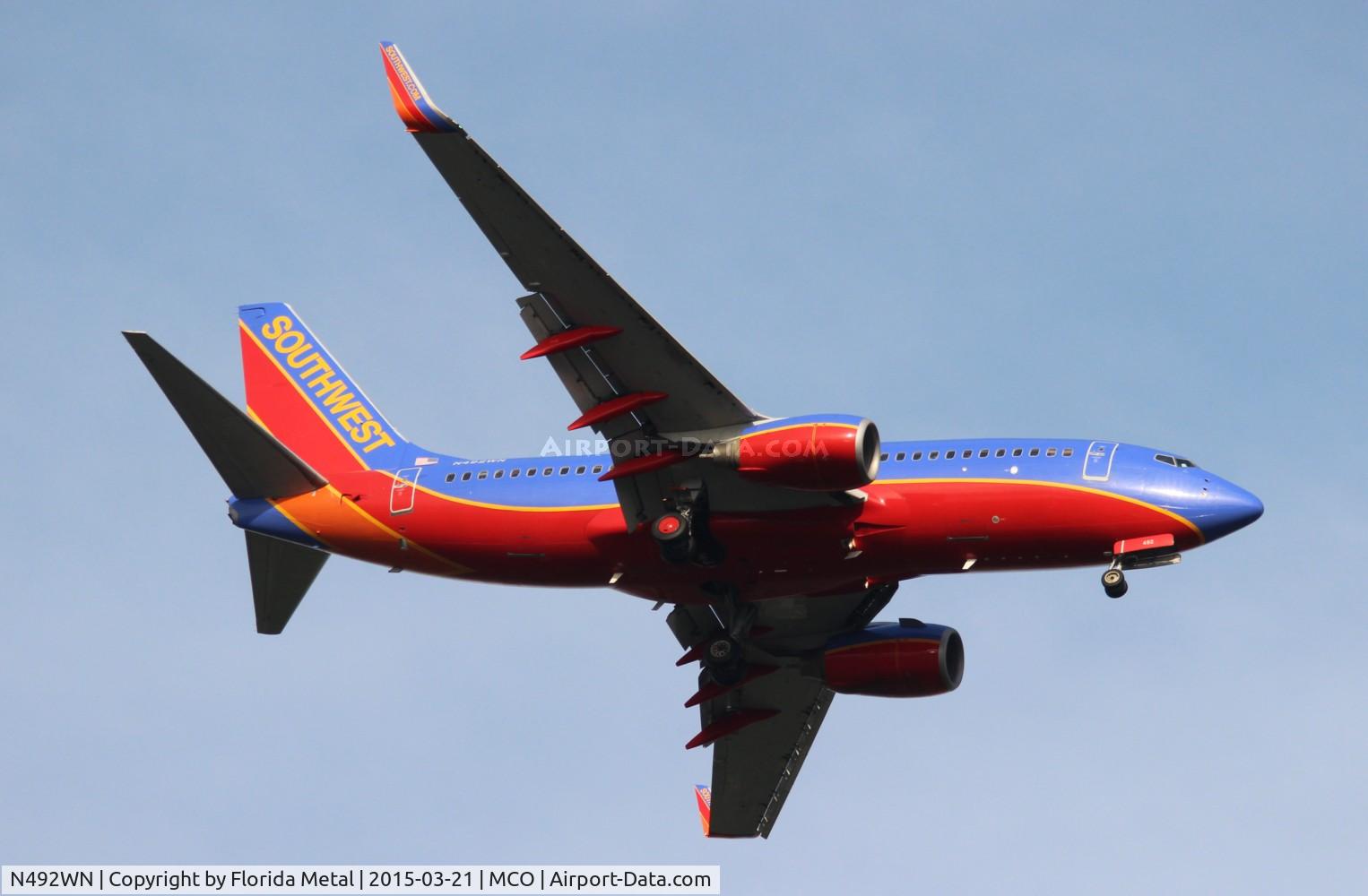 N492WN, 2004 Boeing 737-7H4 C/N 33866, Southwest