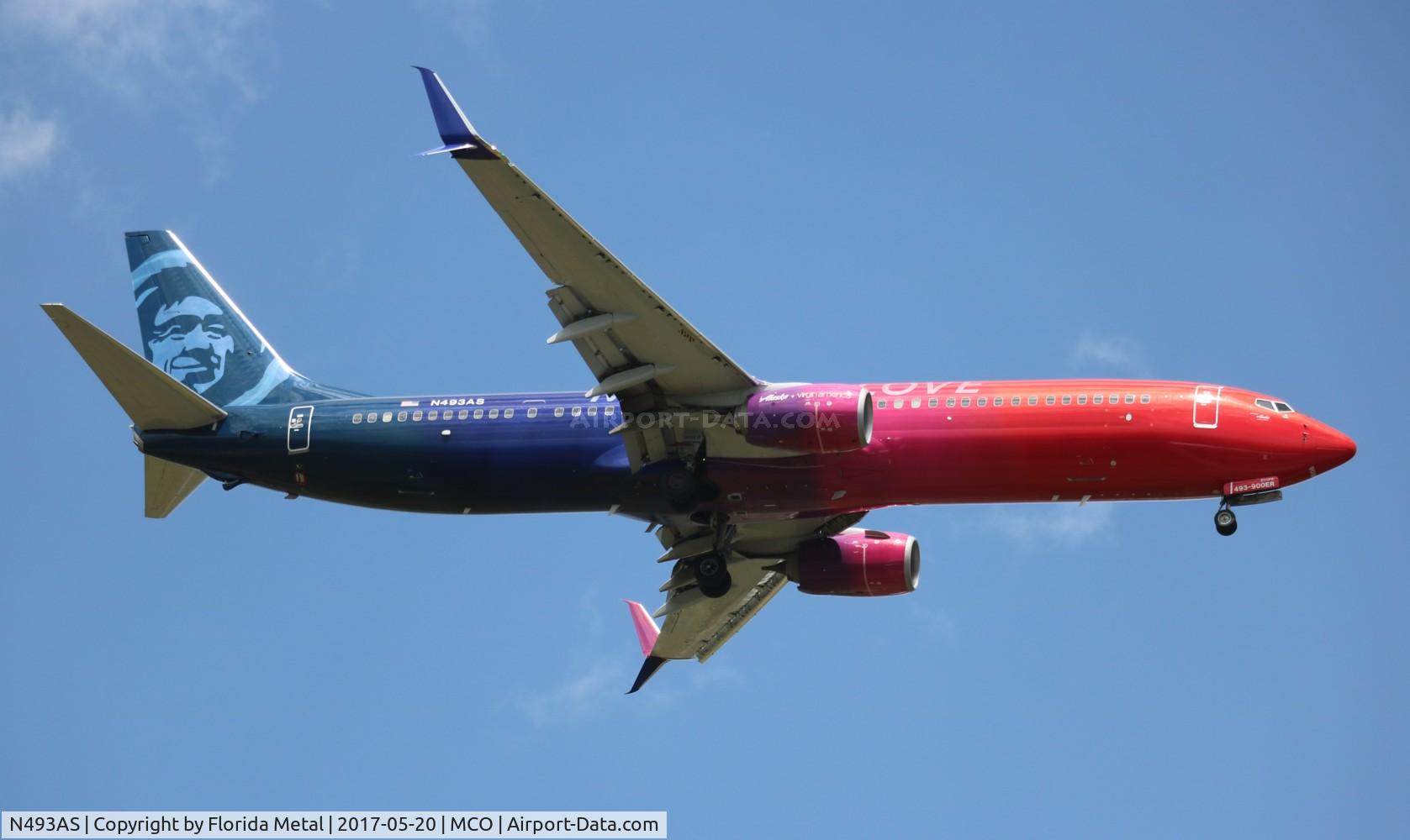 N493AS, 2016 Boeing 737-990/ER C/N 41727, Alaska/Virgin America