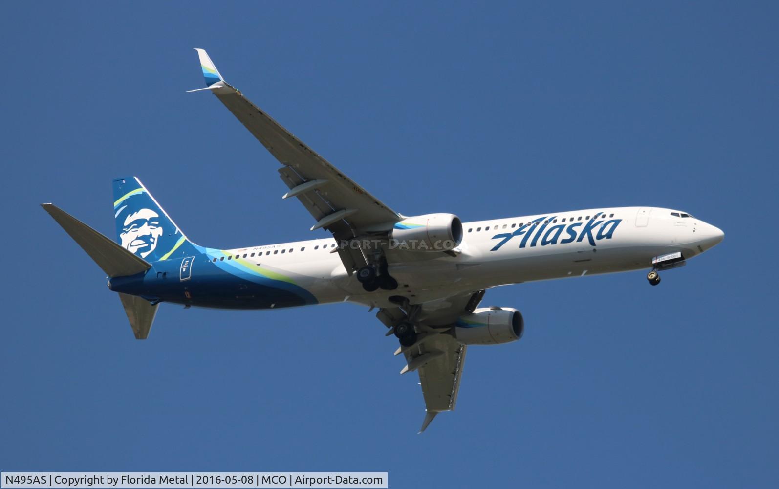 N495AS, 2016 Boeing 737-900/ER C/N 41728, Alaska