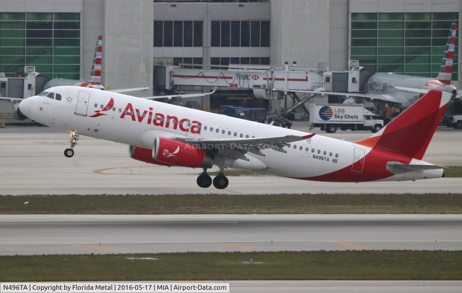 N496TA, 2007 Airbus A320-233 C/N 3113, Avianca