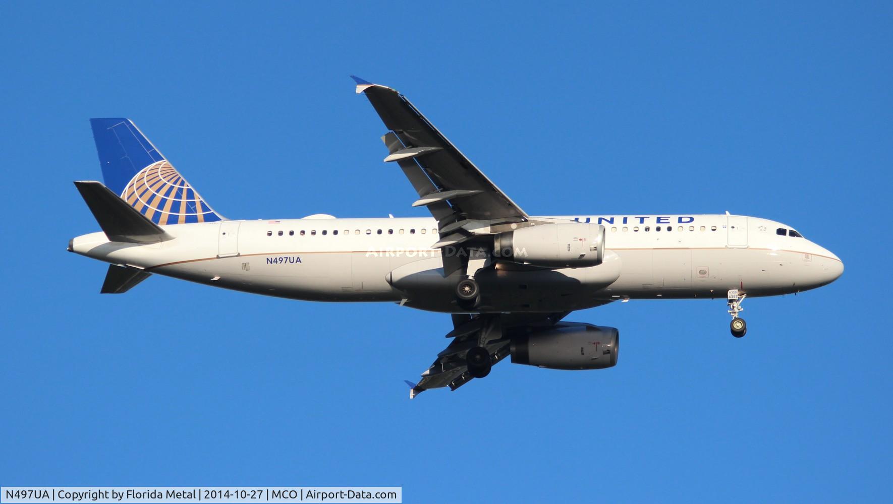 N497UA, 2002 Airbus A320-232 C/N 1847, United