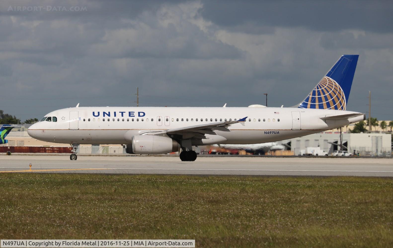 N497UA, 2002 Airbus A320-232 C/N 1847, United