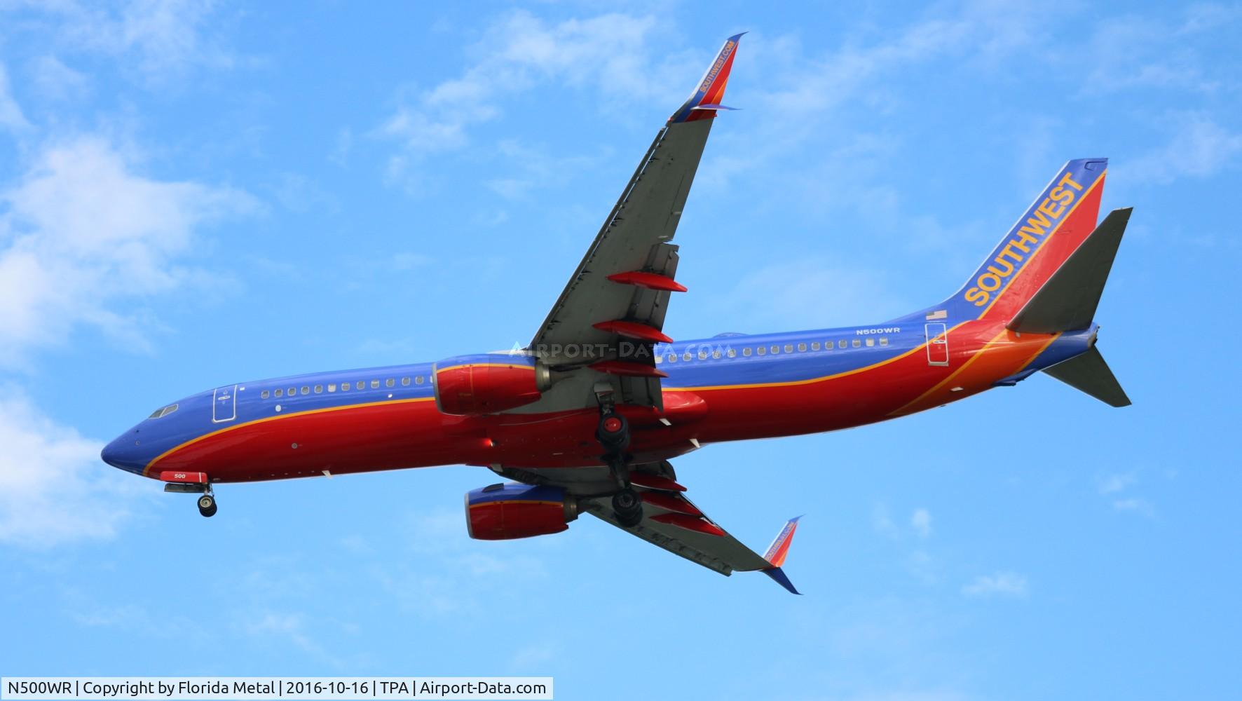 N500WR, 2014 Boeing 737-8H4 C/N 36898, Southwest