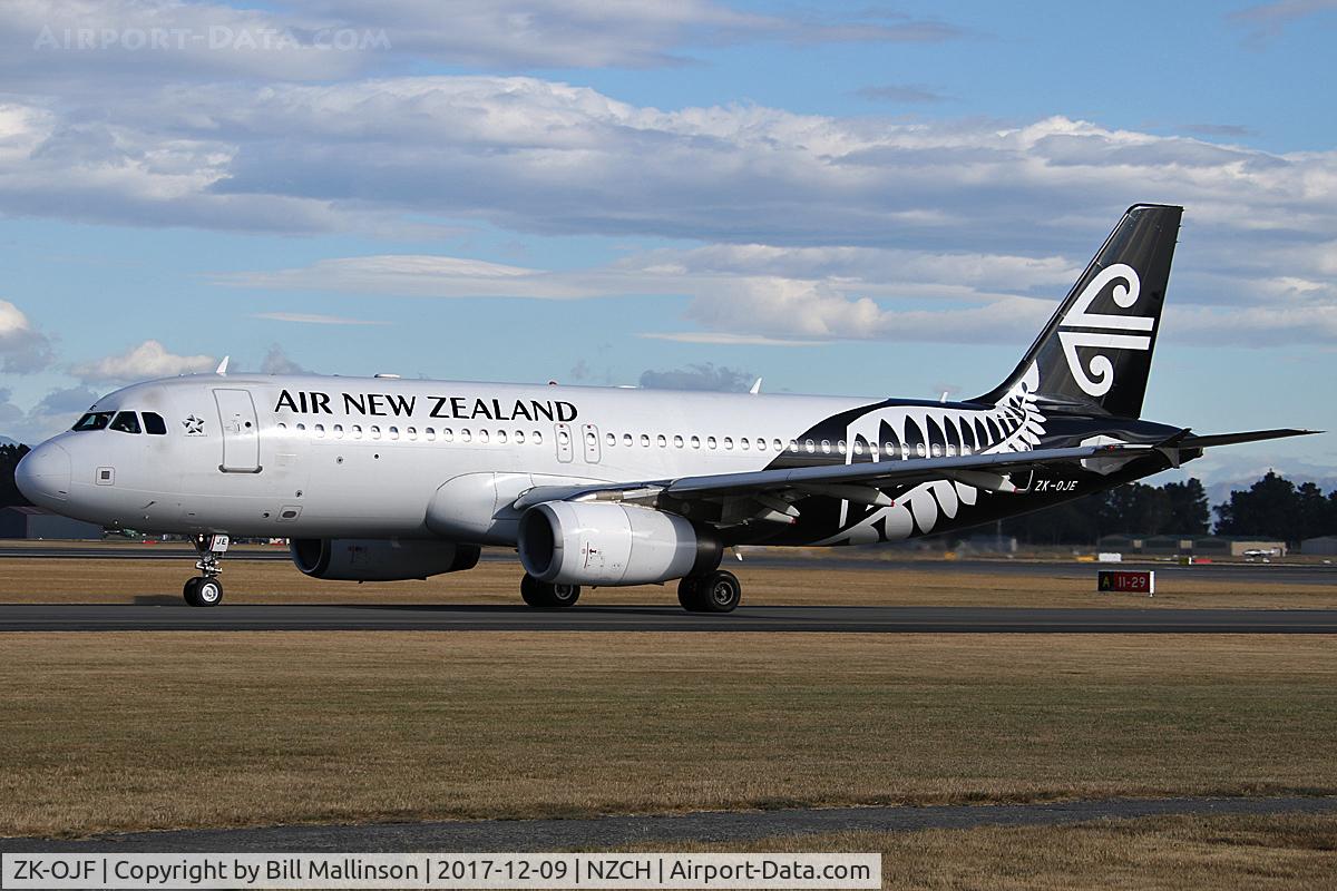 ZK-OJF, 2003 Airbus A320-232 C/N 2153, TAXI TO 02