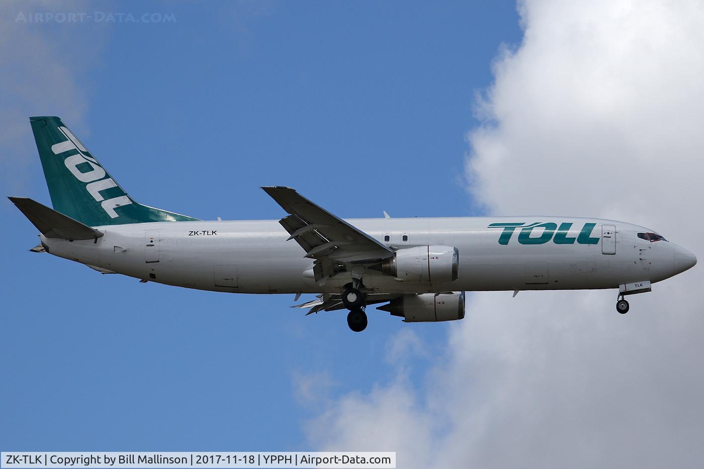 ZK-TLK, 1990 Boeing 737-476 C/N 24434, in from CCK