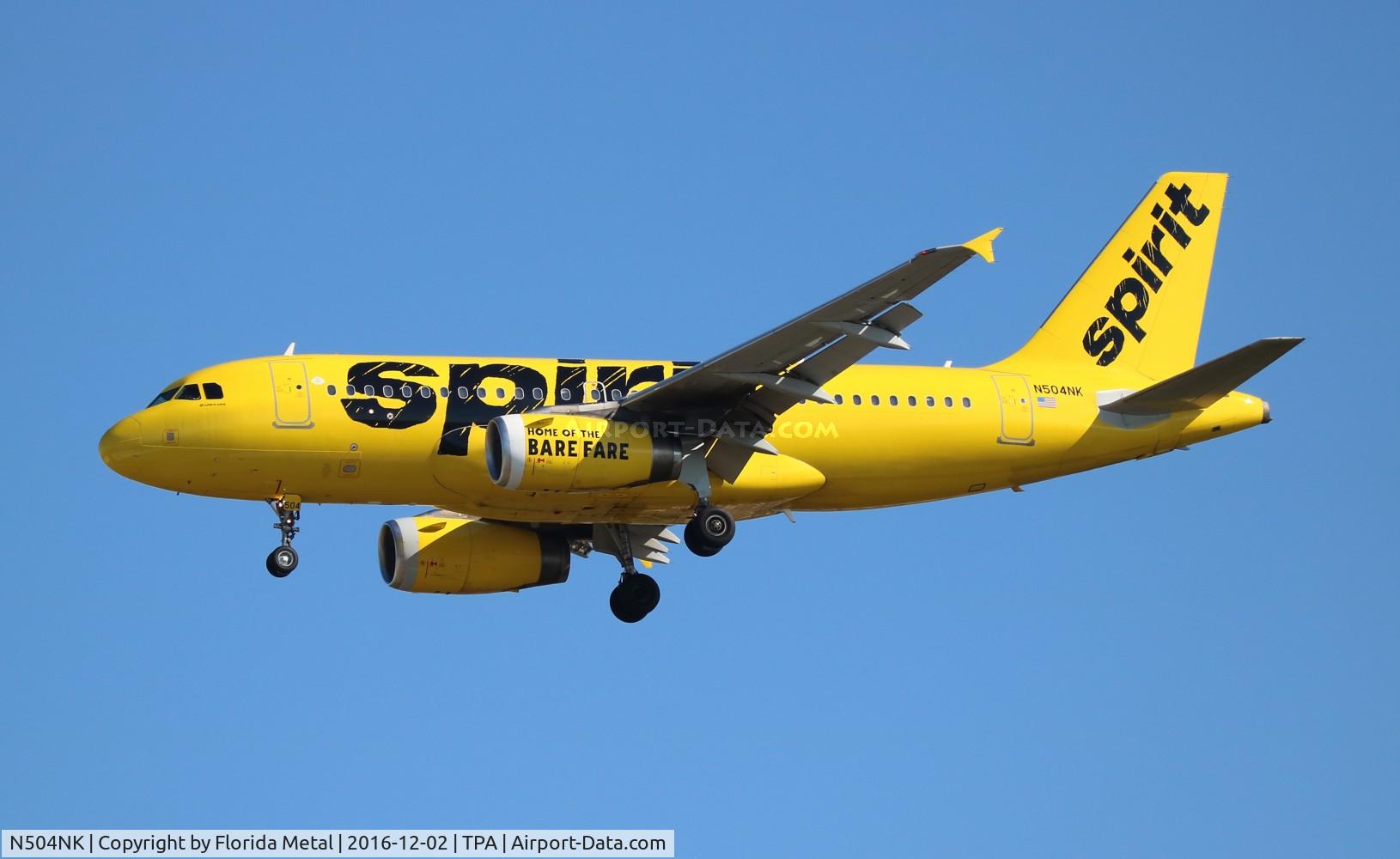 N504NK, 2005 Airbus A319-132 C/N 2473, Spirit