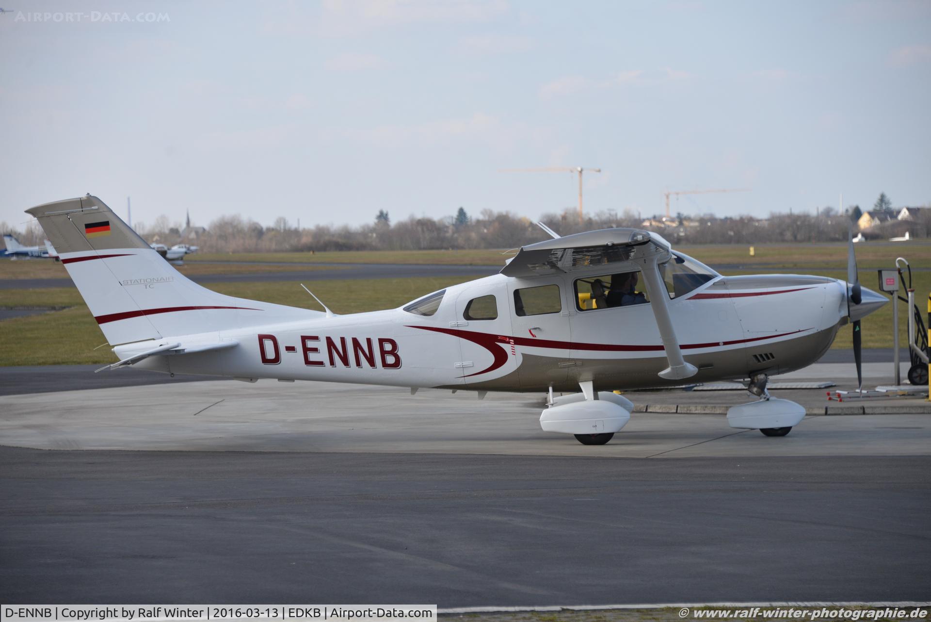 D-ENNB, 2009 Cessna T206H Turbo Stationair Turbo Stationair C/N T206-08949, Cessna 206H Stationair - Private - T206-08949 - D-ENNB - 13.03.2016 - EDKB