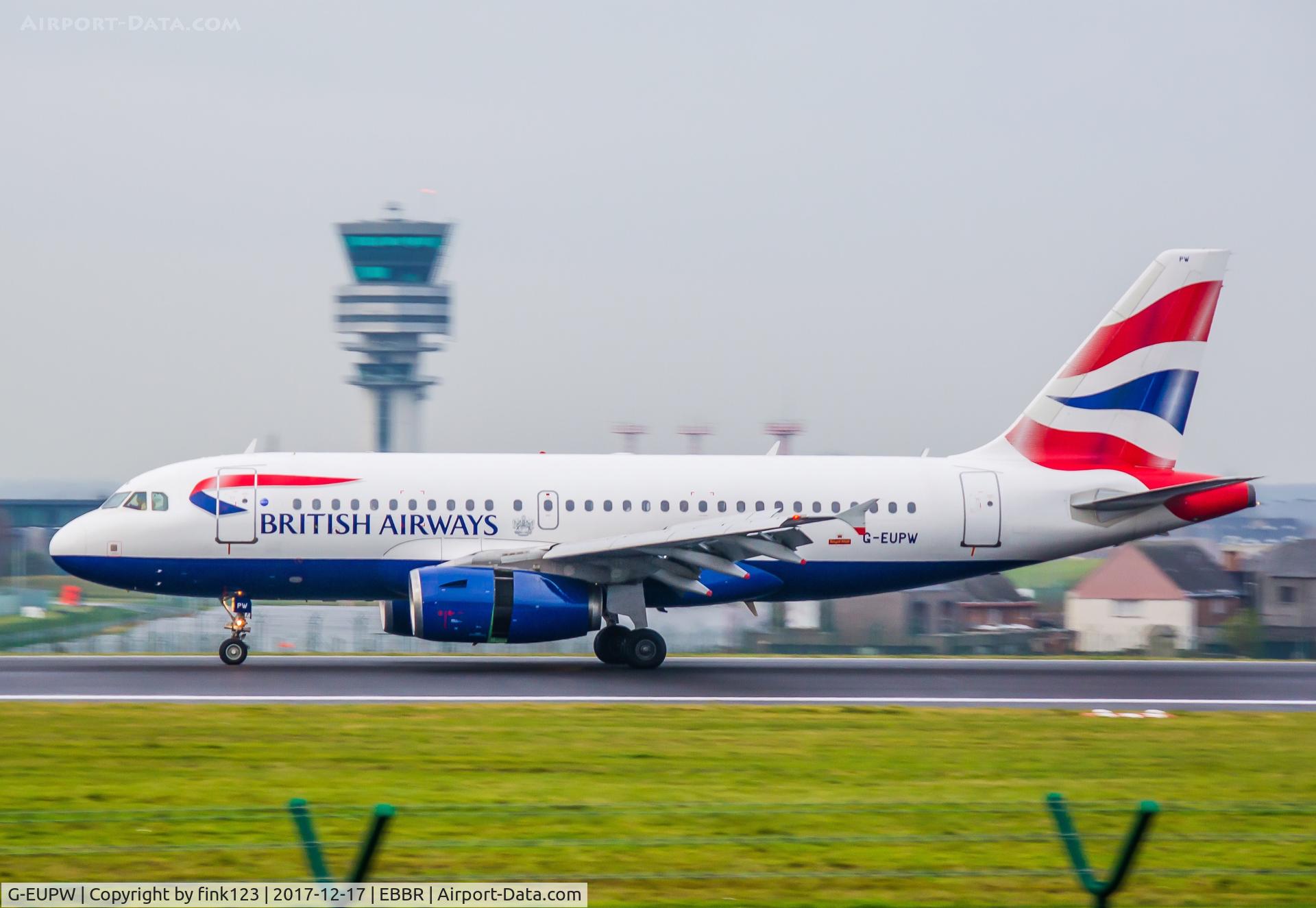 G-EUPW, 2001 Airbus A319-131 C/N 1440, British airways A319 landing