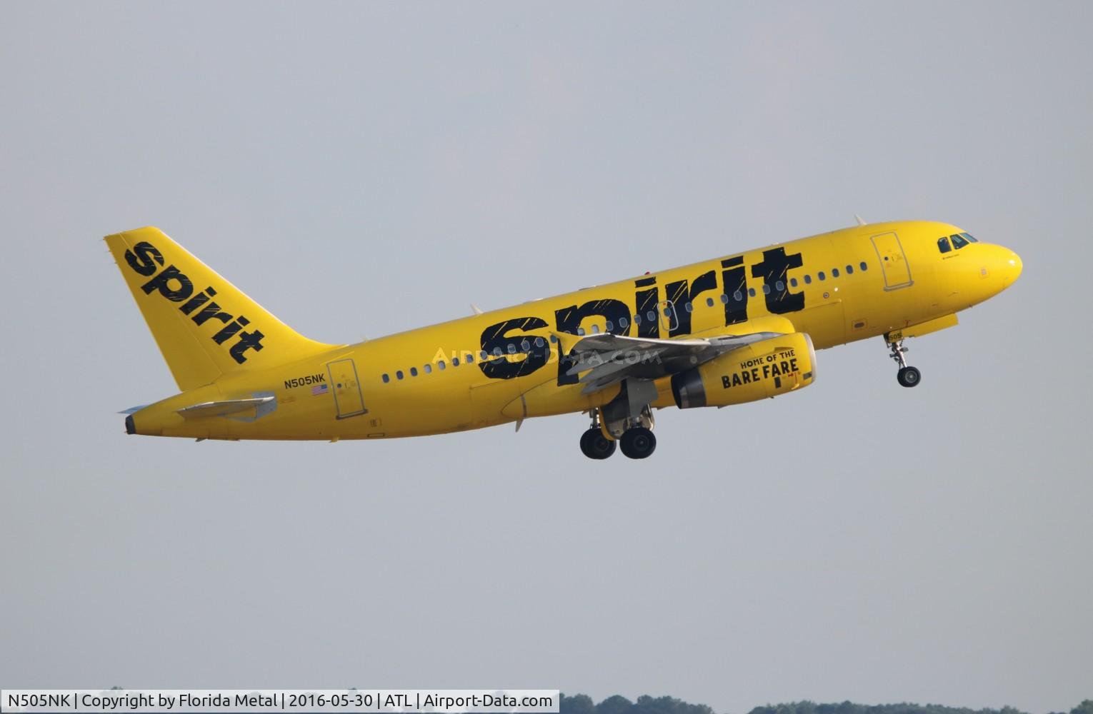N505NK, 2005 Airbus A319-132 C/N 2485, Spirit