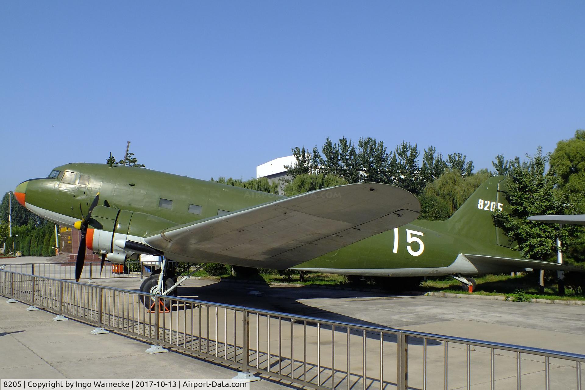 8205, 1952 Lisunov Li-2 C/N 18439709, Lisunov Li-2 CAB at the China Aviation Museum Datangshan