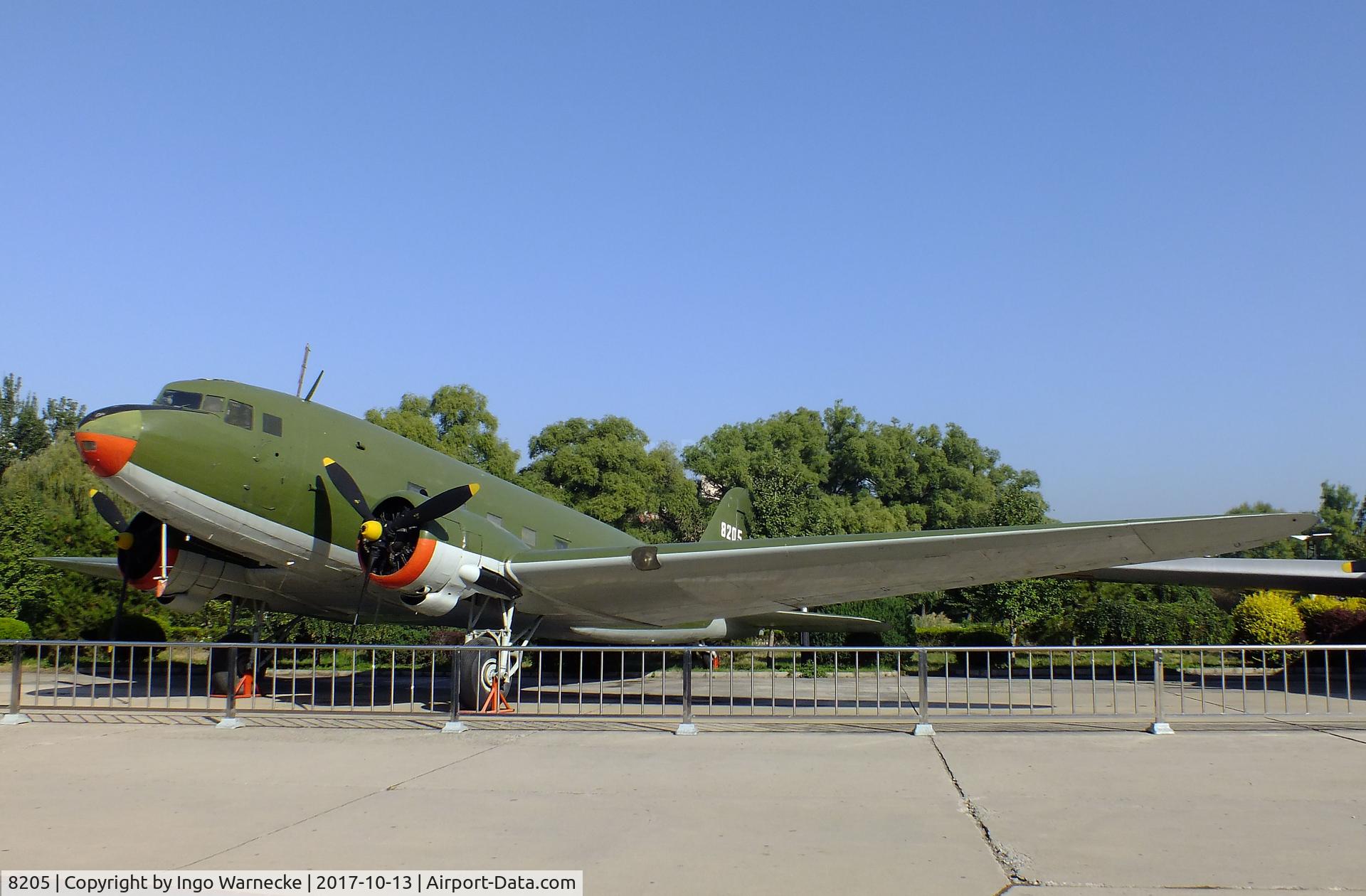8205, 1952 Lisunov Li-2 C/N 18439709, Lisunov Li-2 CAB at the China Aviation Museum Datangshan