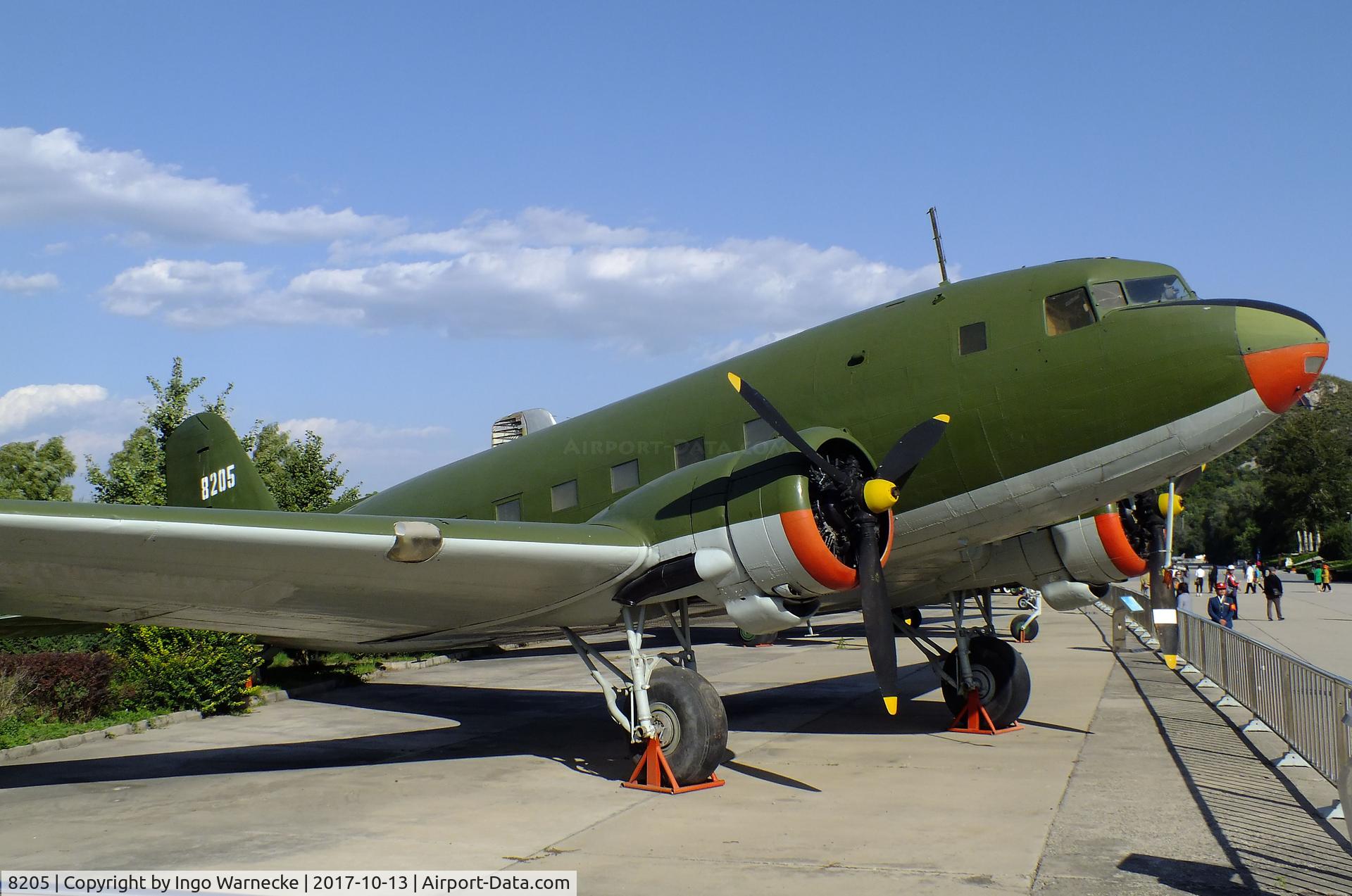 8205, 1952 Lisunov Li-2 C/N 18439709, Lisunov Li-2 CAB at the China Aviation Museum Datangshan