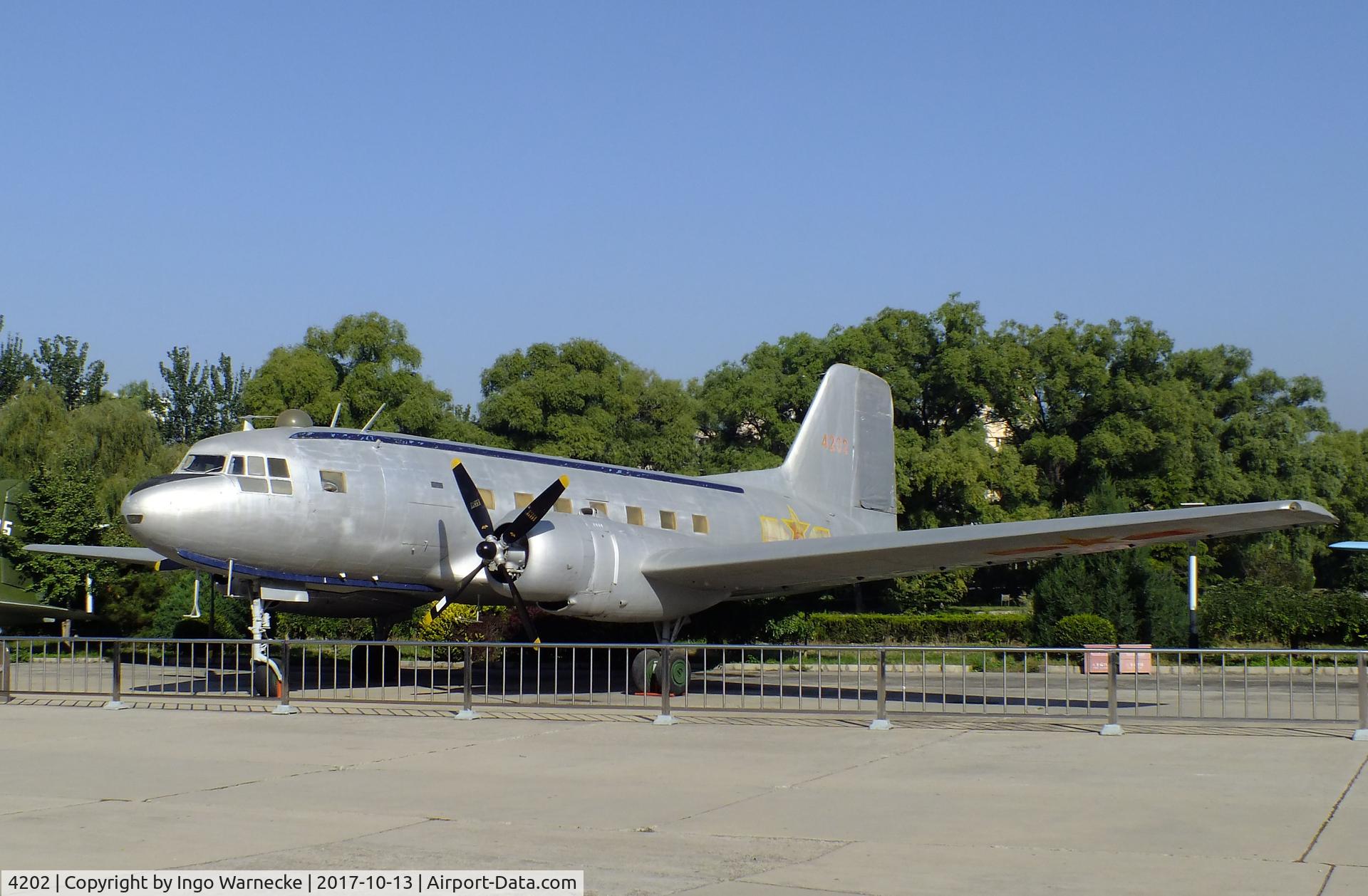 4202, Ilyushin Il-14P C/N 6341010, Ilyushin Il-14P CRATE at the China Aviation Museum Datangshan