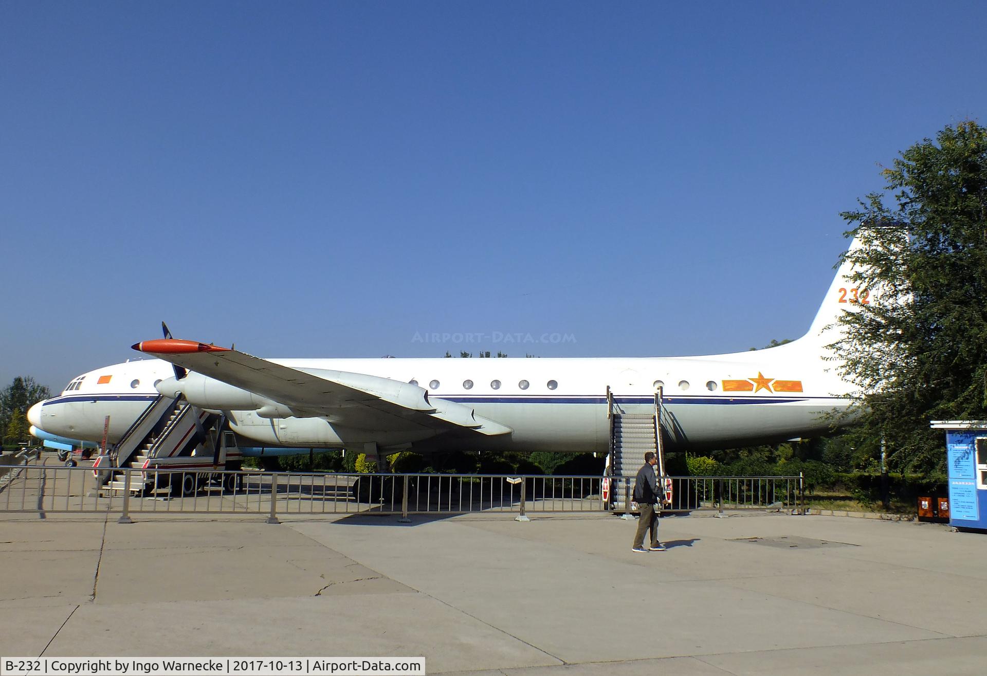 B-232, Ilyushin Il-18V C/N 184007605, Ilyushin Il-18V COOT at the China Aviation Museum Datangshan