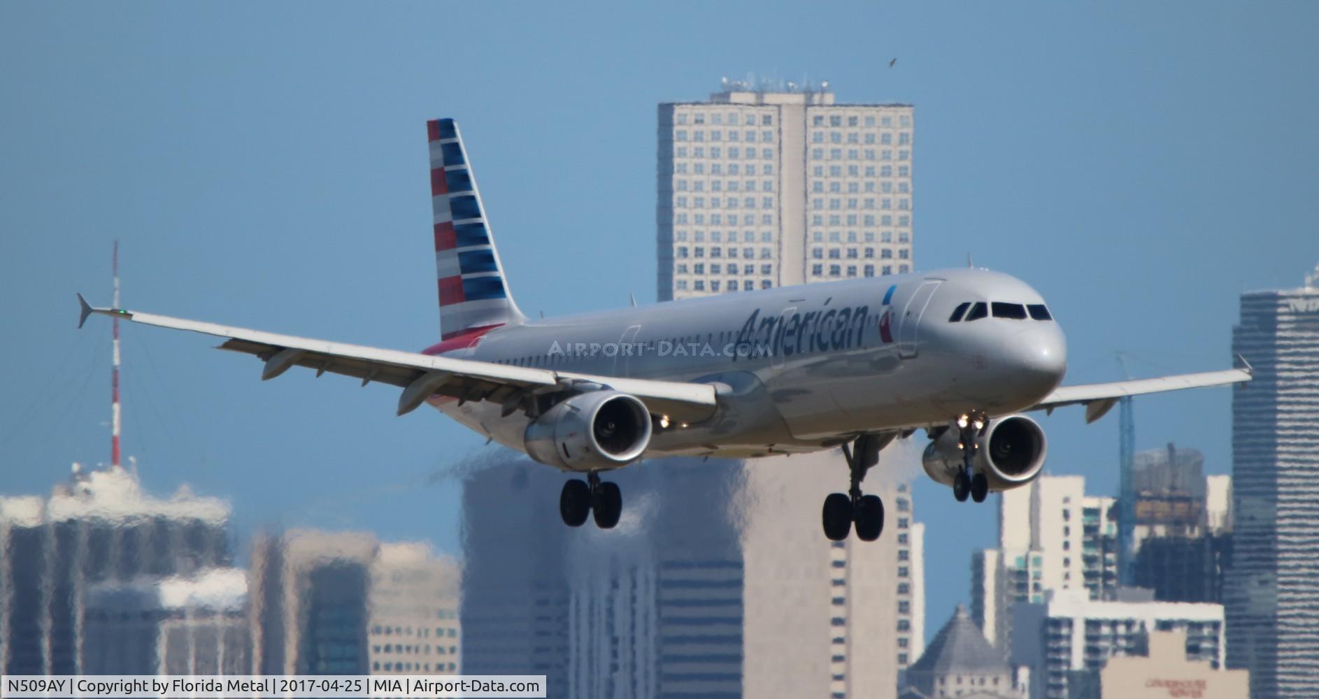 N509AY, 2009 Airbus A321-231 C/N 3796, American