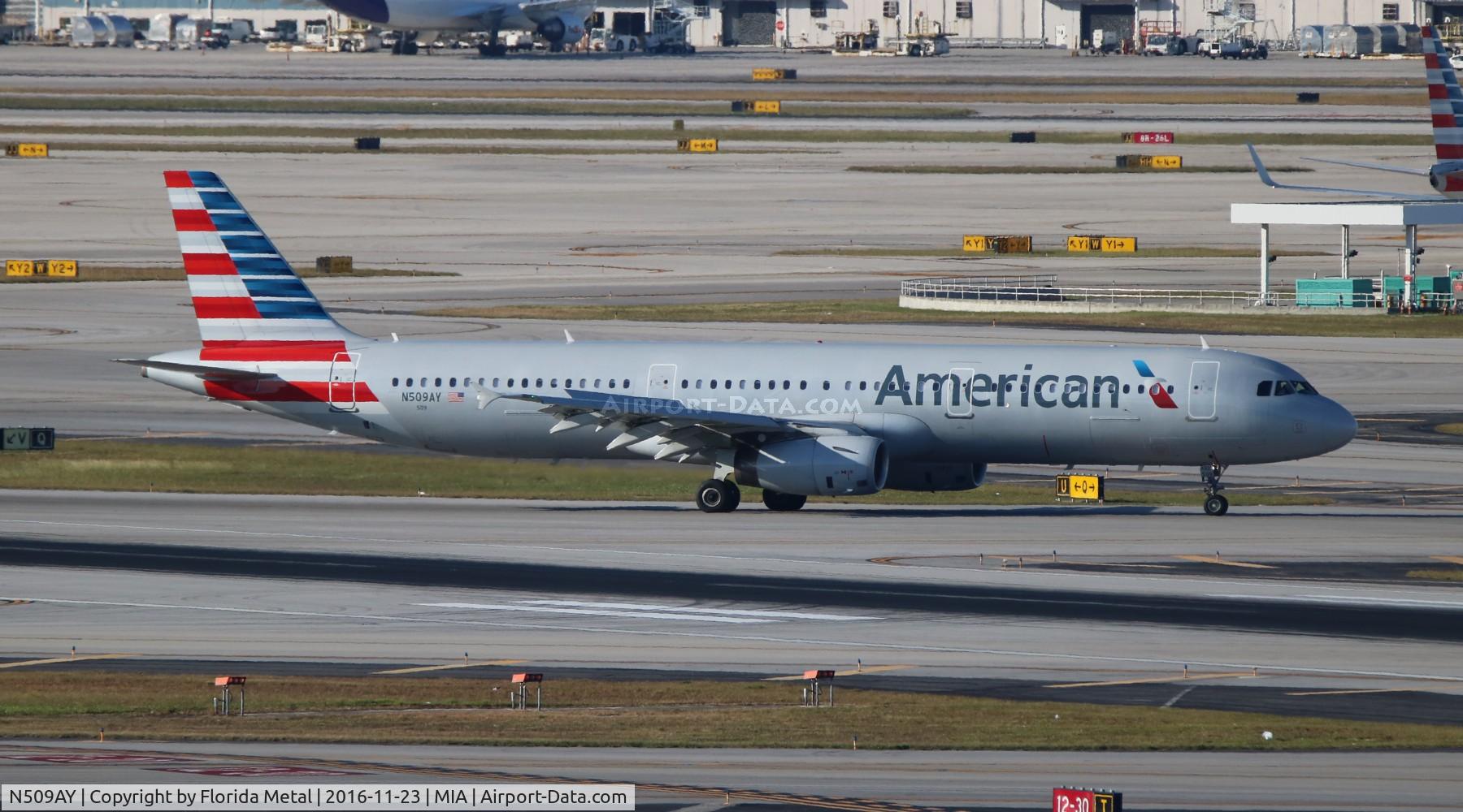 N509AY, 2009 Airbus A321-231 C/N 3796, American
