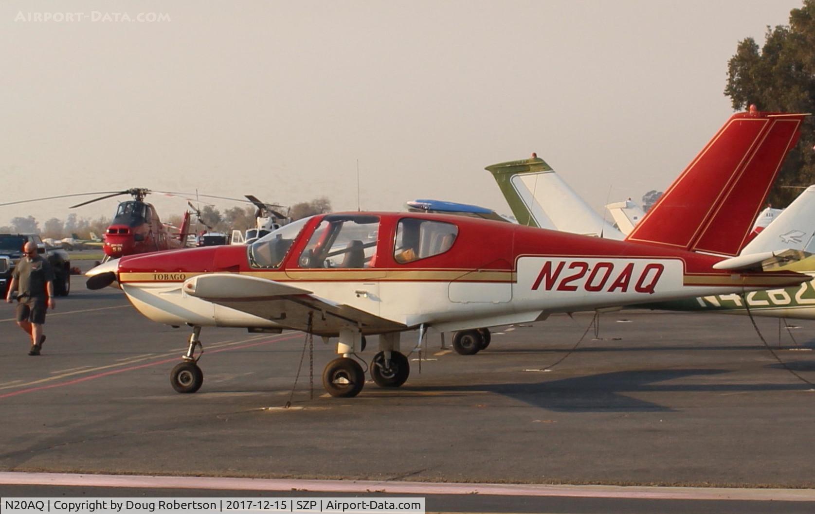 N20AQ, Socata TB-10 Tobago C/N 476, Socata TB-10 TOBAGO, Lycoming O&VO-360 180 Hp, CS Prop, fixed gear, on transient ramp