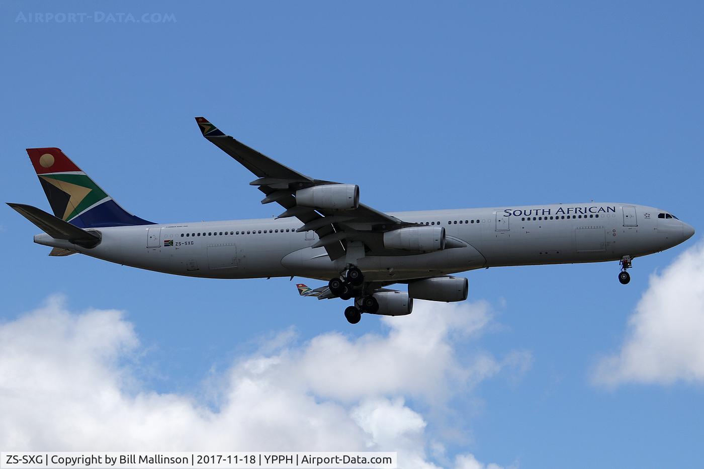 ZS-SXG, 2000 Airbus A340-313X C/N 378, IN FROM JNB