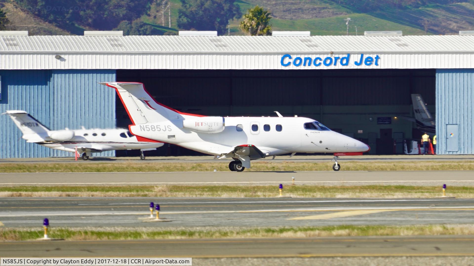 N585JS, 2010 Embraer EMB-500 Phenom 100 C/N 50000138, Buchanan Field Concord California 2017.