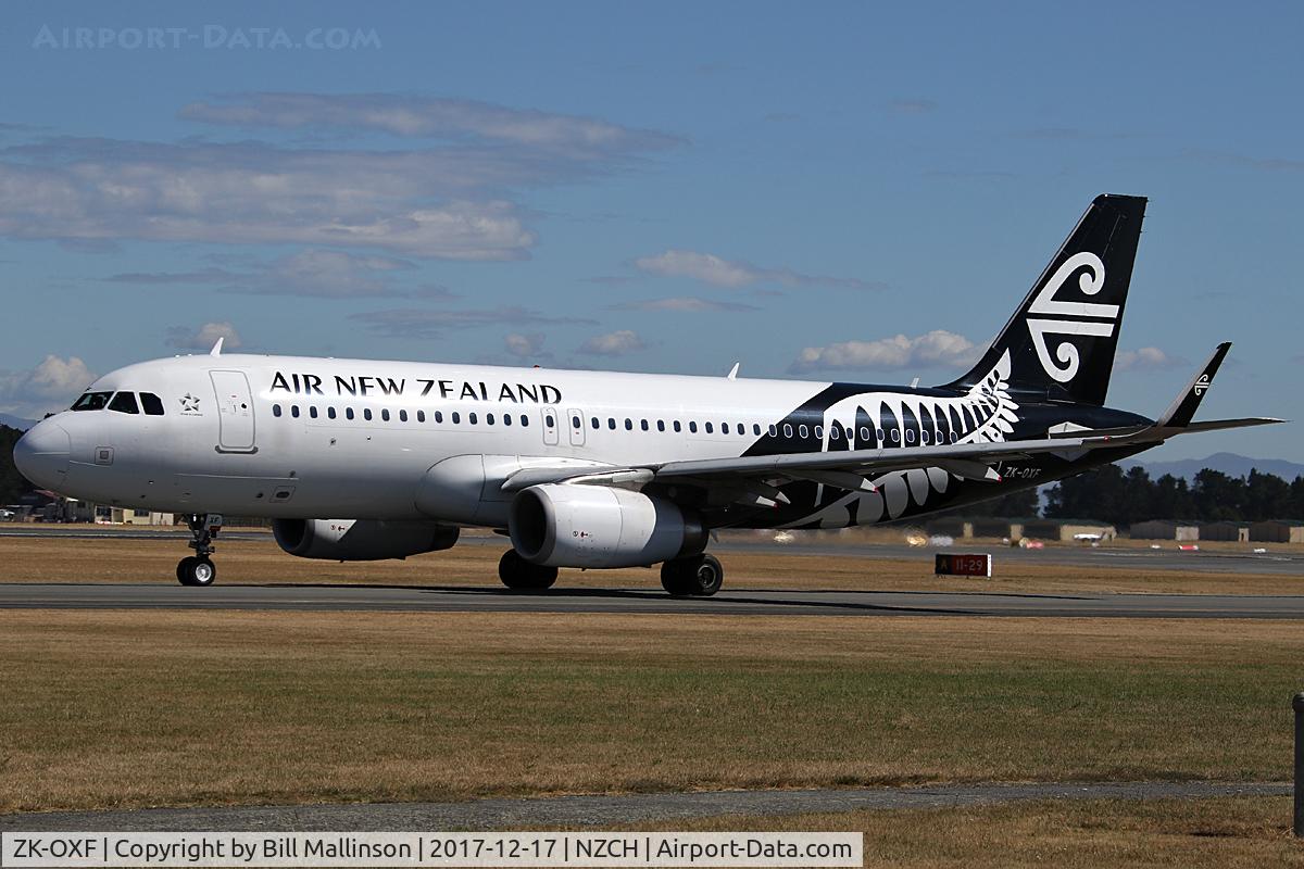 ZK-OXF, 2014 Airbus A320-232 C/N 6182, taxi to A6 for 02