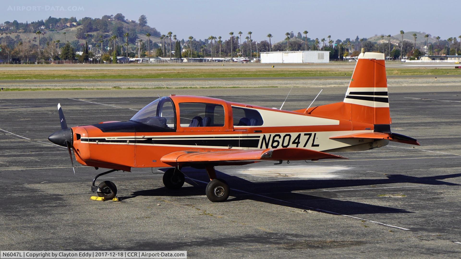 N6047L, 1972 American AA-5 C/N AA5-0147, Buchanan Field Concord California 2017.
