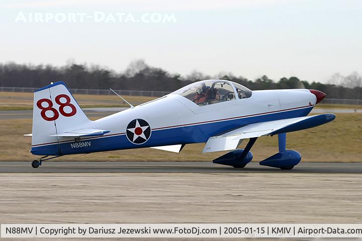 N88MV, 2000 Vans RV-6 C/N 24874, Vans RV-6  C/N 24874, N88MV