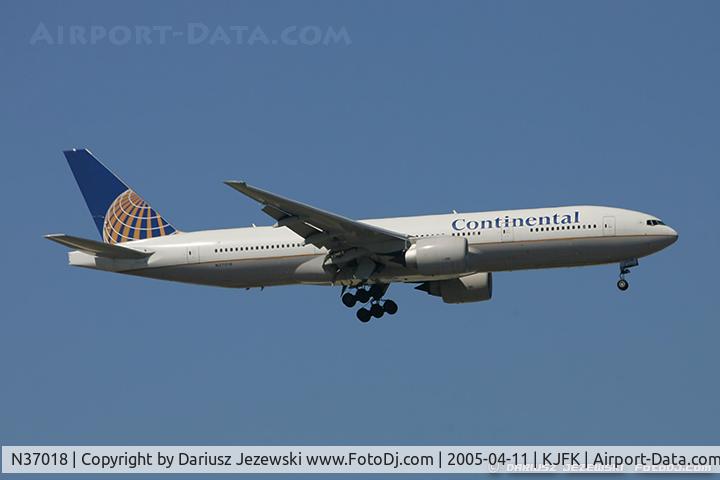 N37018, 2002 Boeing 777-224 C/N 31680, Boeing 777-224/ER - Continental Airlines  C/N 31680, N37018