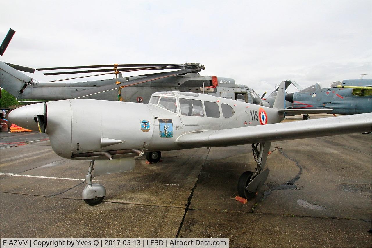 F-AZVV, 1959 Nord 1101 Noralpha C/N 15, Nord 1101 Noralpha, Preserved at C.A.E.A museum, Bordeaux-Merignac Air base 106 (LFBD-BOD)