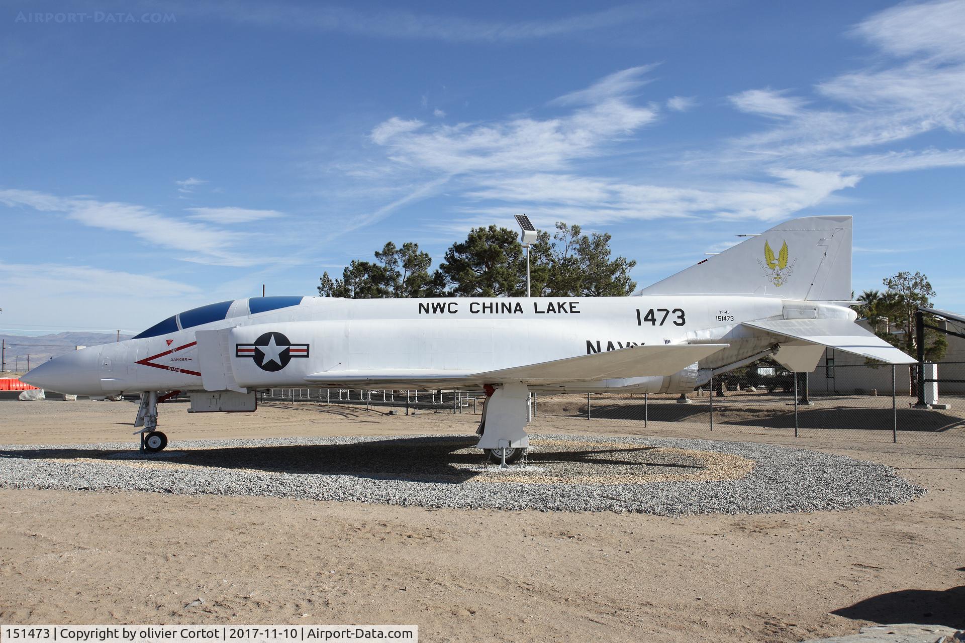 151473, McDonnell YF-4J Phantom II C/N 550, in front of the base gates, easy to shoot.