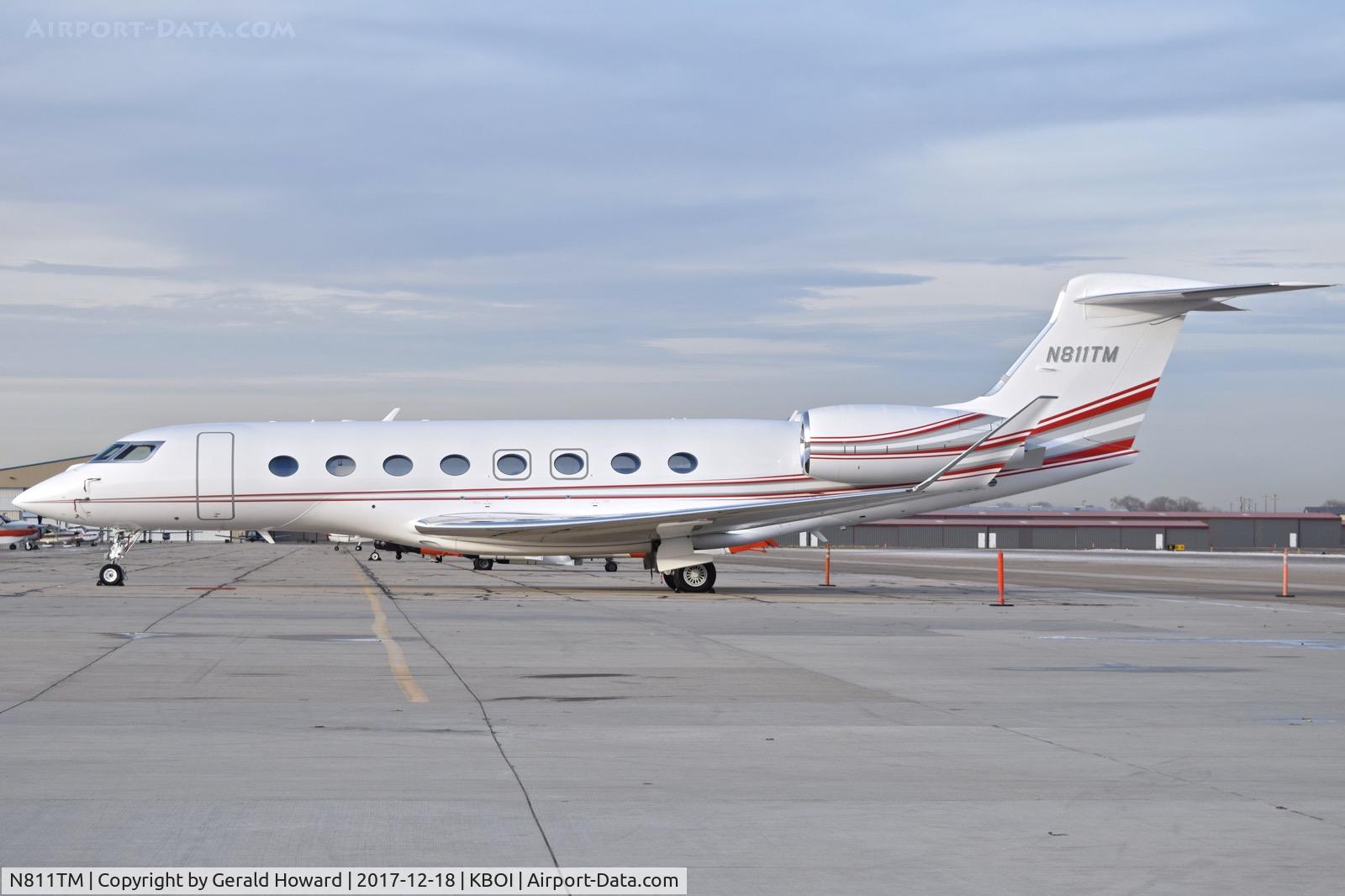 N811TM, 2016 Gulfstream Aerospace G650 (G-VI) C/N 6251, Parked on the south GA ramp.