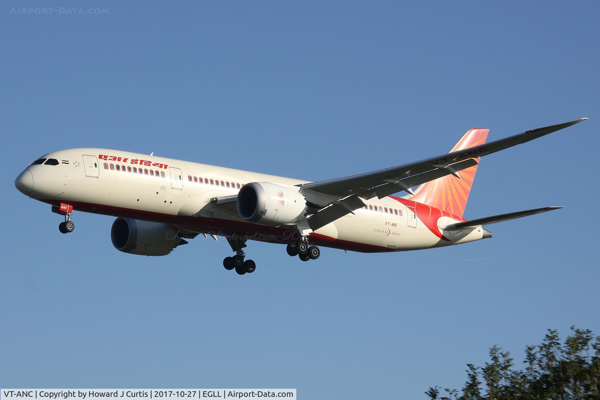 VT-ANC, 2010 Boeing 787-8 Dreamliner C/N 36279, On finals