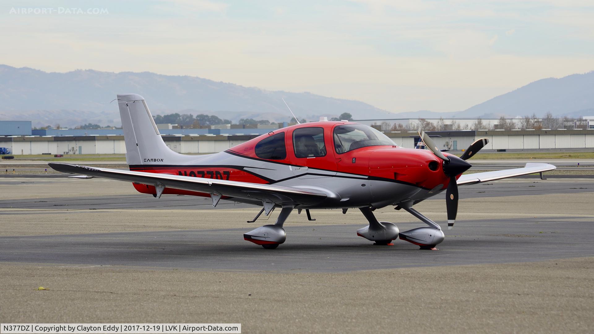 N377DZ, 2017 Cirrus SR22T C/N 1636, Livermore Airport California 2017.