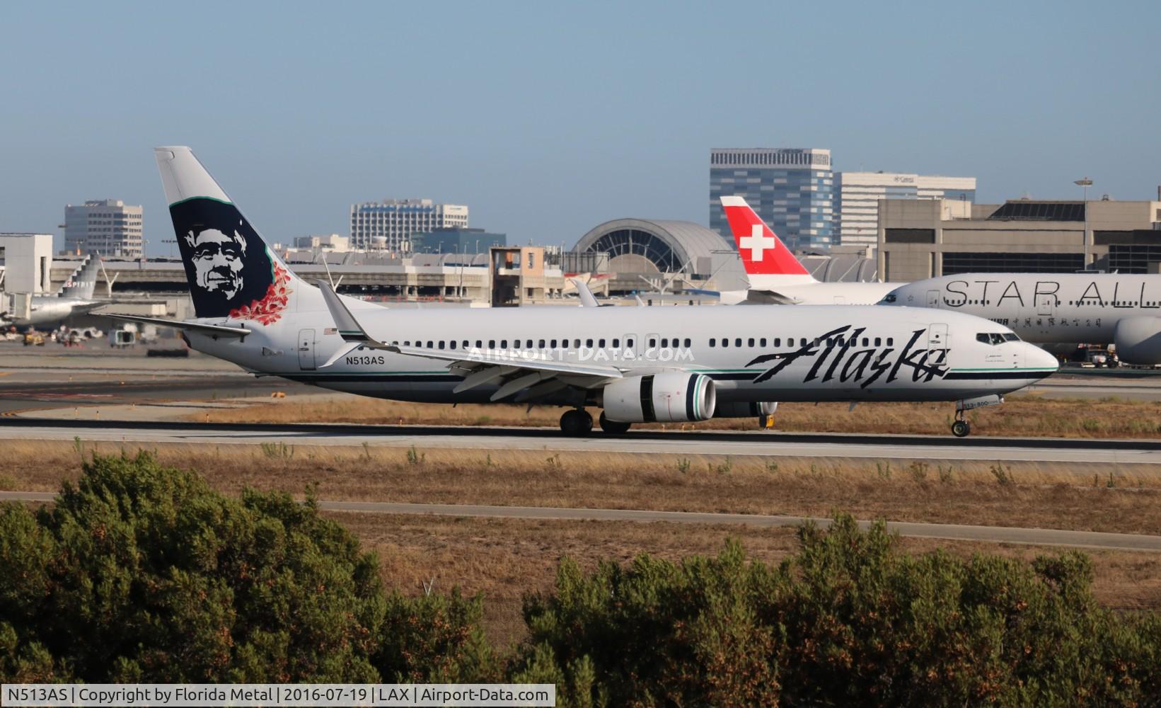 N513AS, 2008 Boeing 737-890 C/N 35192, Alaska