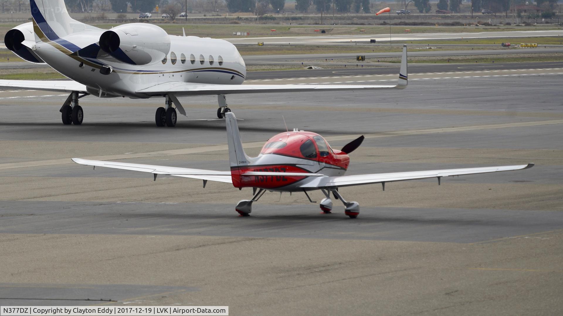N377DZ, 2017 Cirrus SR22T C/N 1636, Livermore Airport California 2017.