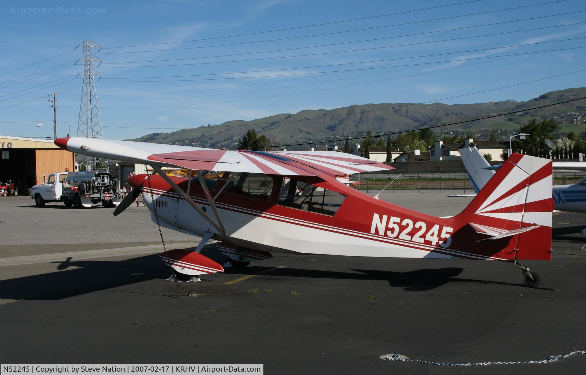 N52245, 1975 Bellanca 8KCAB Decathlon C/N 164-75, Locally-based 1975 Bellanca 8KCAB @ Reid-Hillview Airport (San Jose), CA