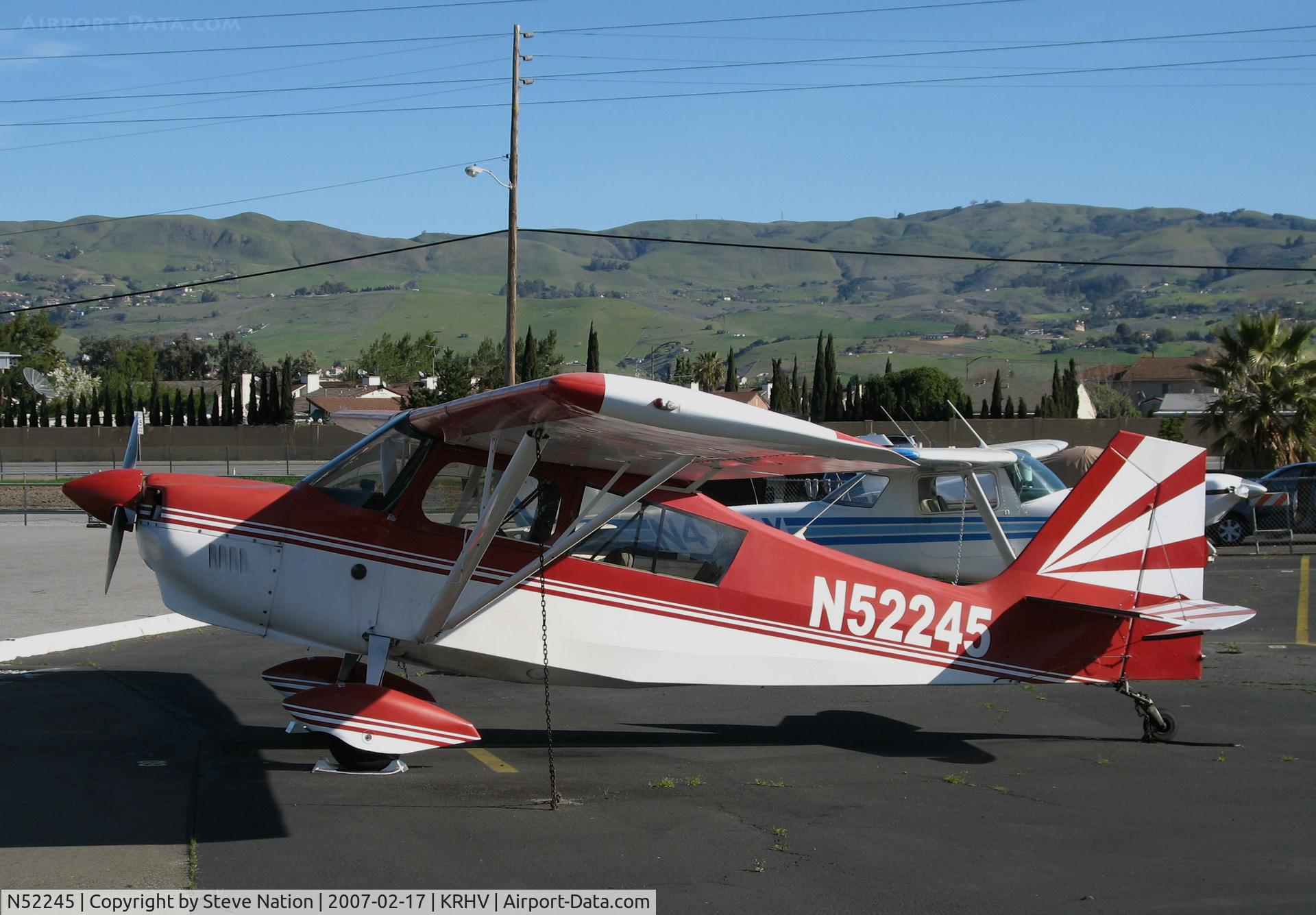N52245, 1975 Bellanca 8KCAB Decathlon C/N 164-75, Locally-based 1975 Bellanca 8KCAB @ Reid-Hillview Airport (San Jose), CA